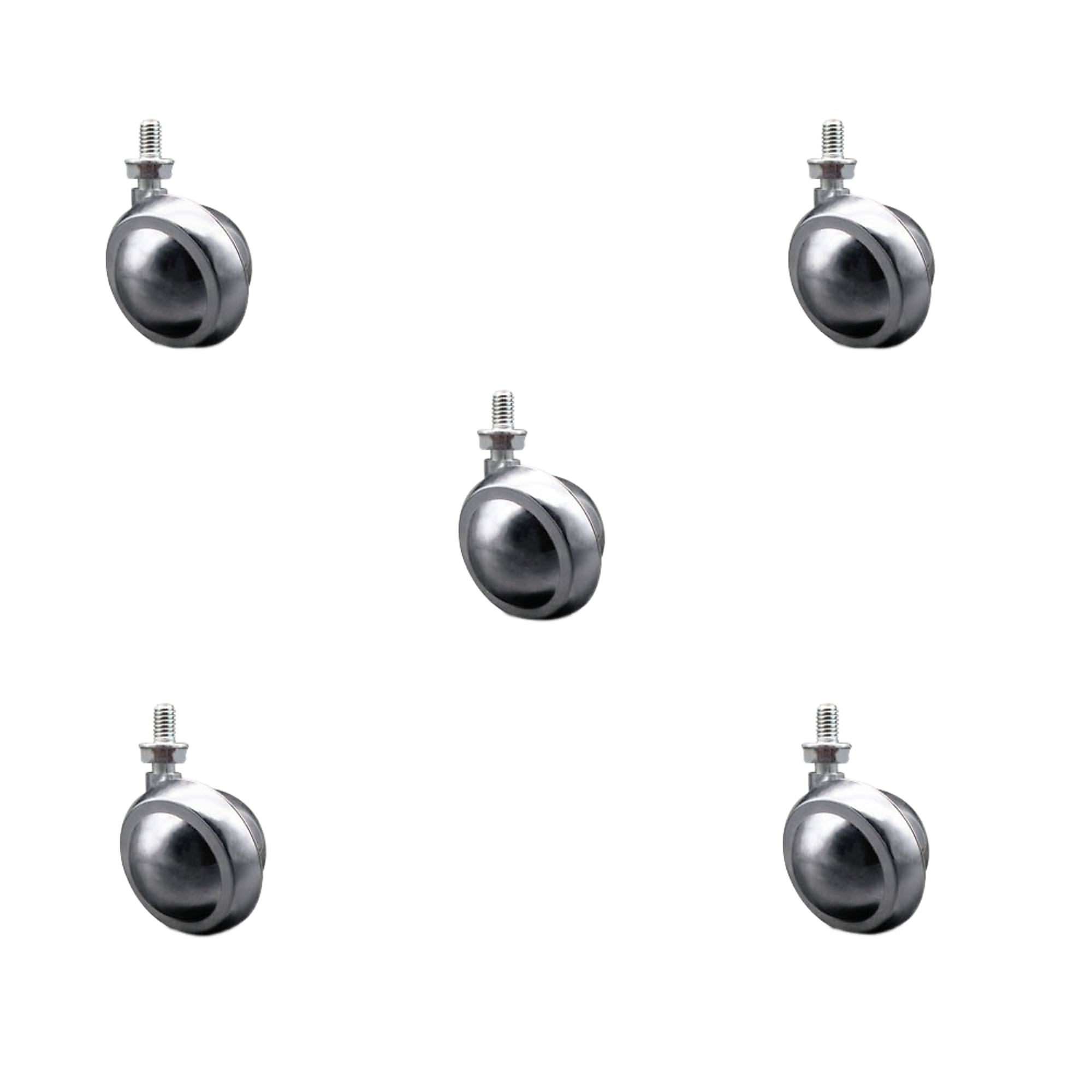 Service Caster, 2in. Stem Casters, Wheel Diameter 2 in, Caster Type