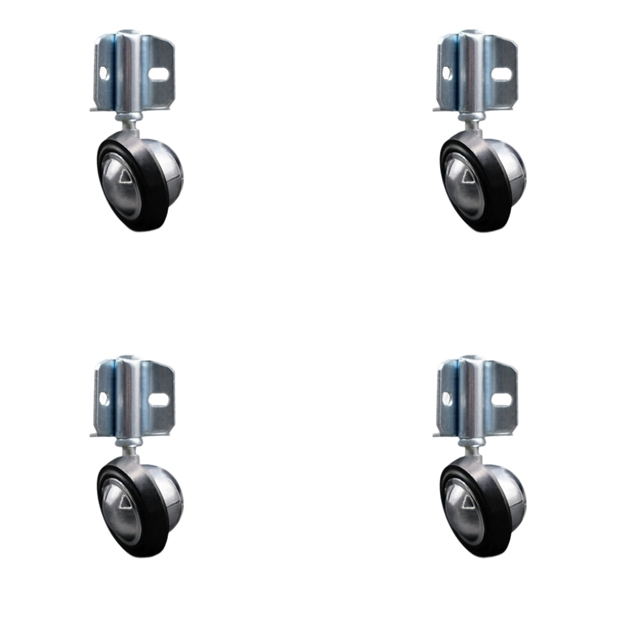 Service Caster, 2 1/4in. Stem Casters, Wheel Diameter 2.25 in, Caster Type Swivel, Package (qty.) 4, Model# SCC-GR01S214-DCR-BC-71678-4-CB90-4