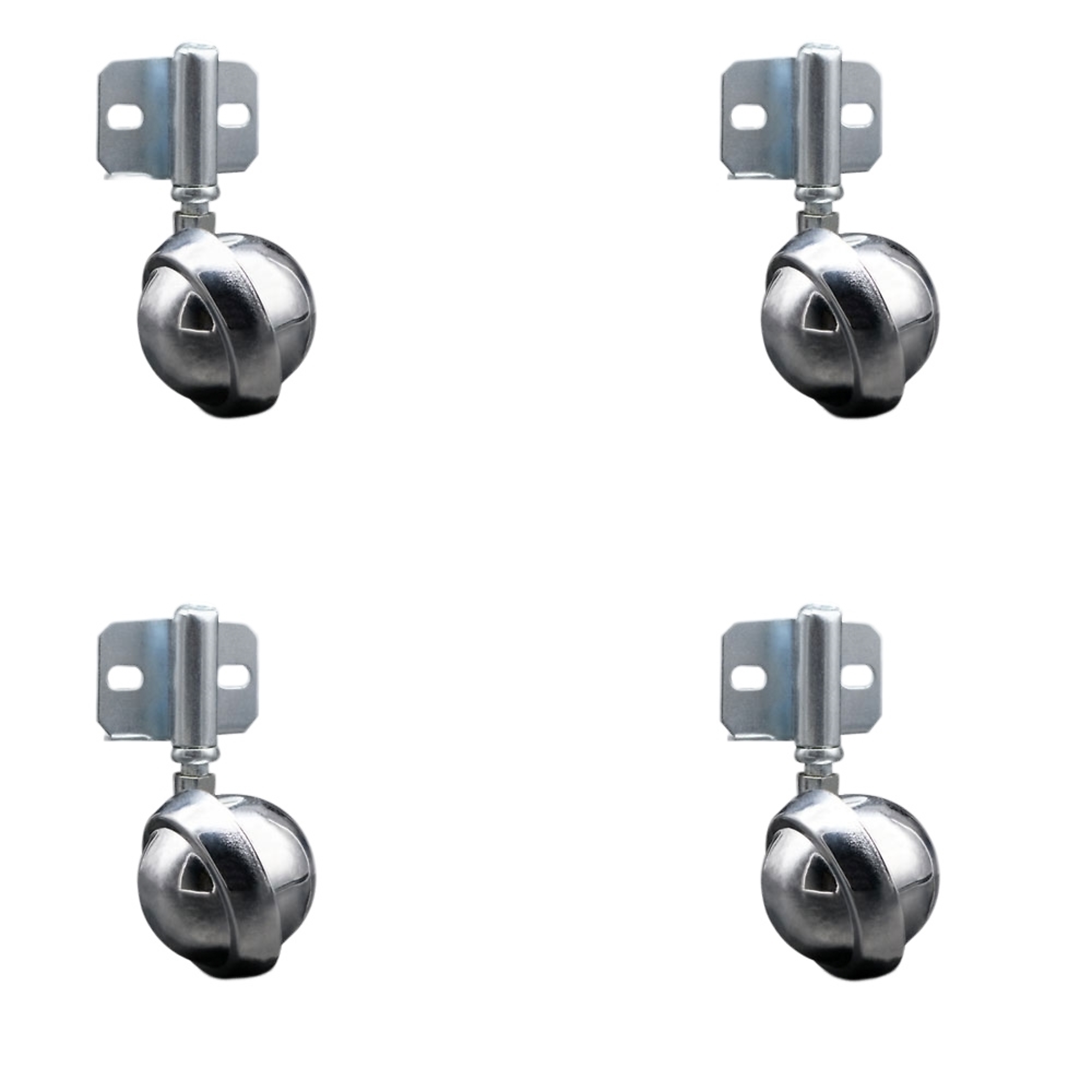 Service Caster, 2 1/2in. Stem Casters, Wheel Diameter 2.5 in, Caster Type Swivel, Package (qty.) 4, Model# SCC-GR01S25-DCS-BC-71678-4-CB180-4
