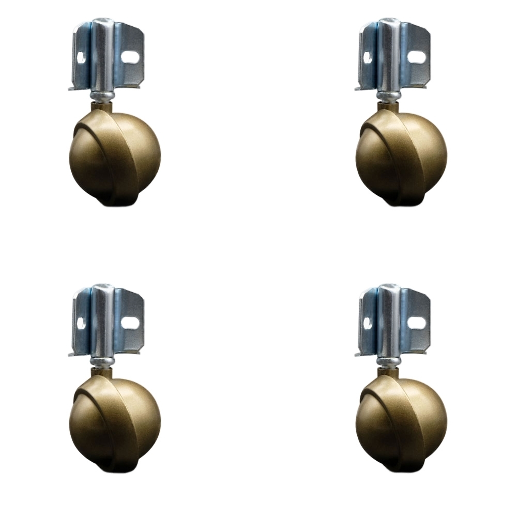Service Caster, 2 1/2in. Stem Casters, Wheel Diameter 2.5 in, Caster Type Swivel, Package (qty.) 4, Model# SCC-GR01S25-DCS-WA-71678-4-CB90-4