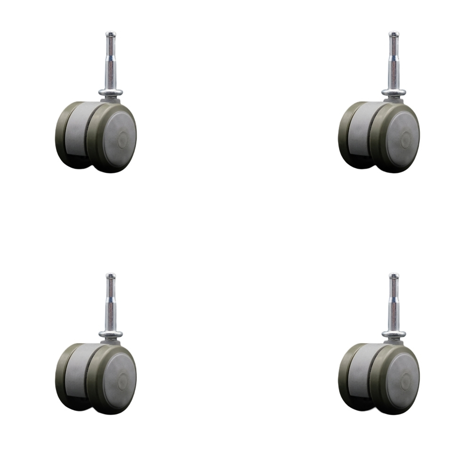 Service Caster, 2in. Stem Casters, Wheel Diameter 2 in, Caster Type ...