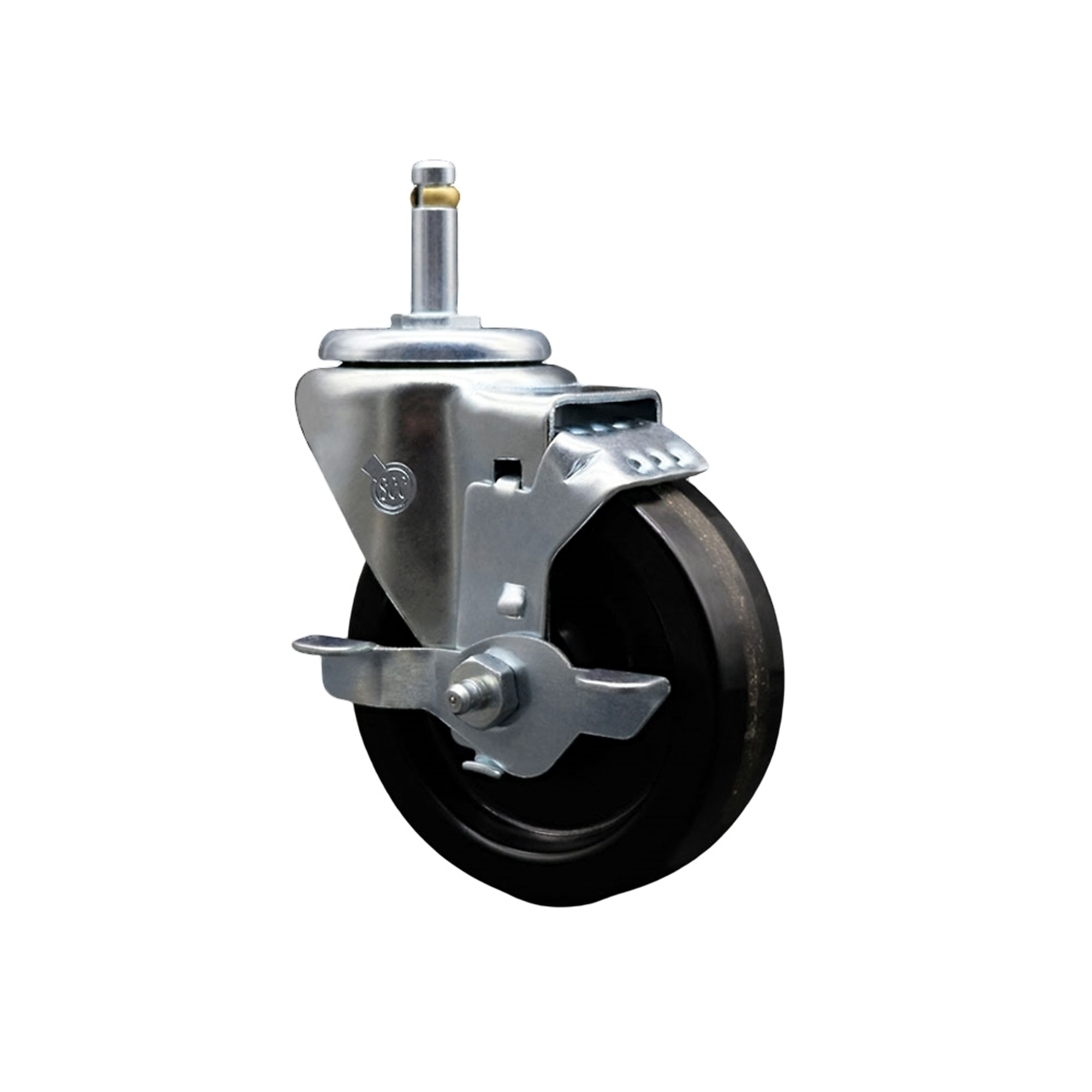 Service Caster, 4in. x 1 1/4in. Stem Caster, Wheel Diameter 4 in ...