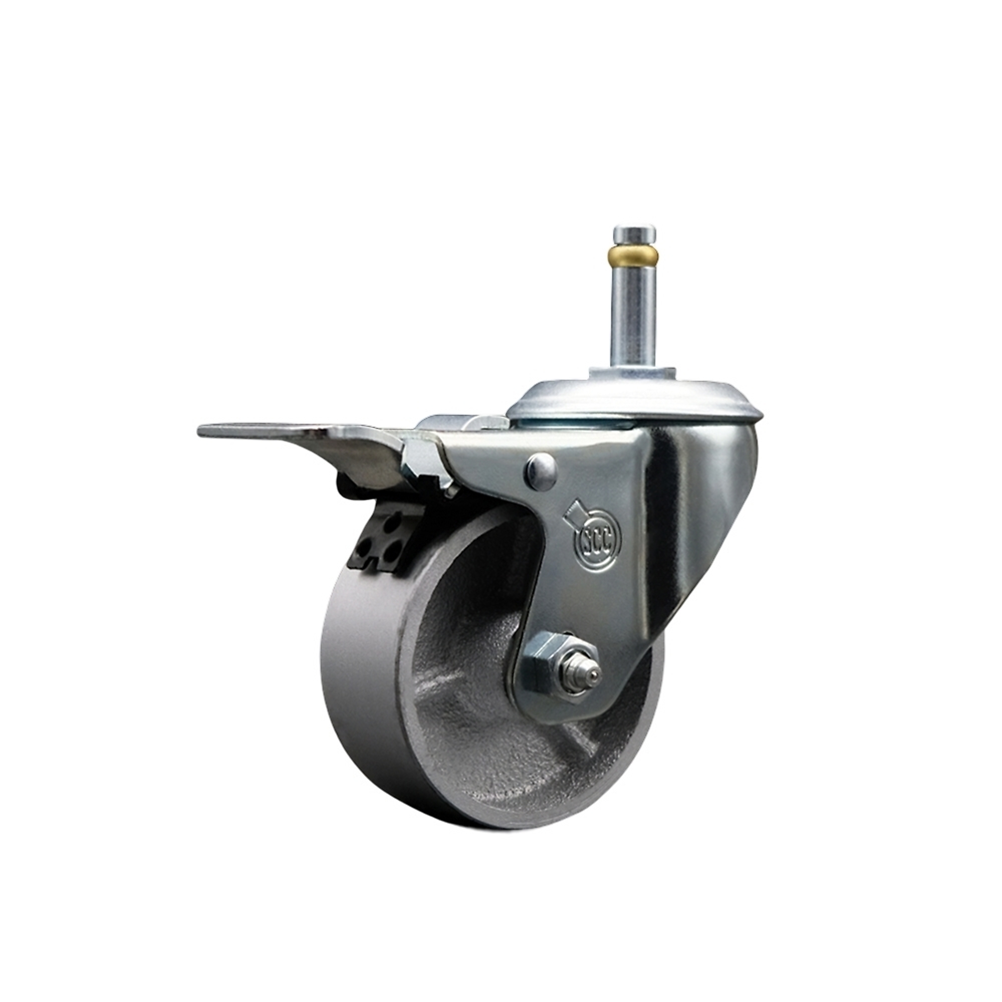 Service Caster, 3in. x 1 1/4in. Stem Caster, Wheel Diameter 3 in, Caster Type Swivel, Package (qty.) 1, Model# SCC-GRTTL20S314-SSS-716138