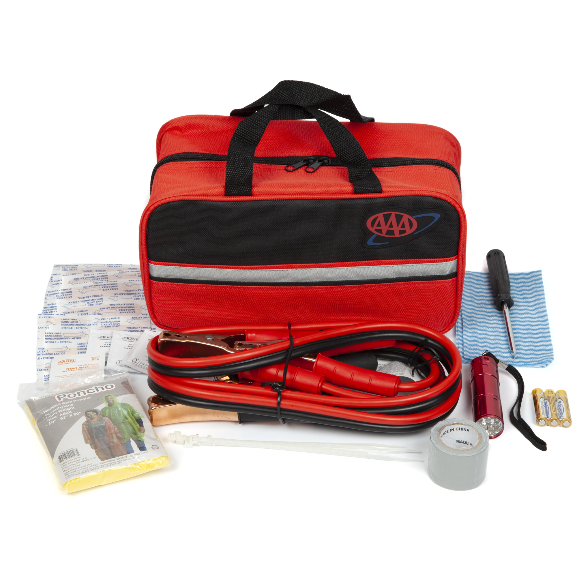 Lifeline AAA Road Kit - 42-Piece, Compact Bag, 8ft. 8-Gauge