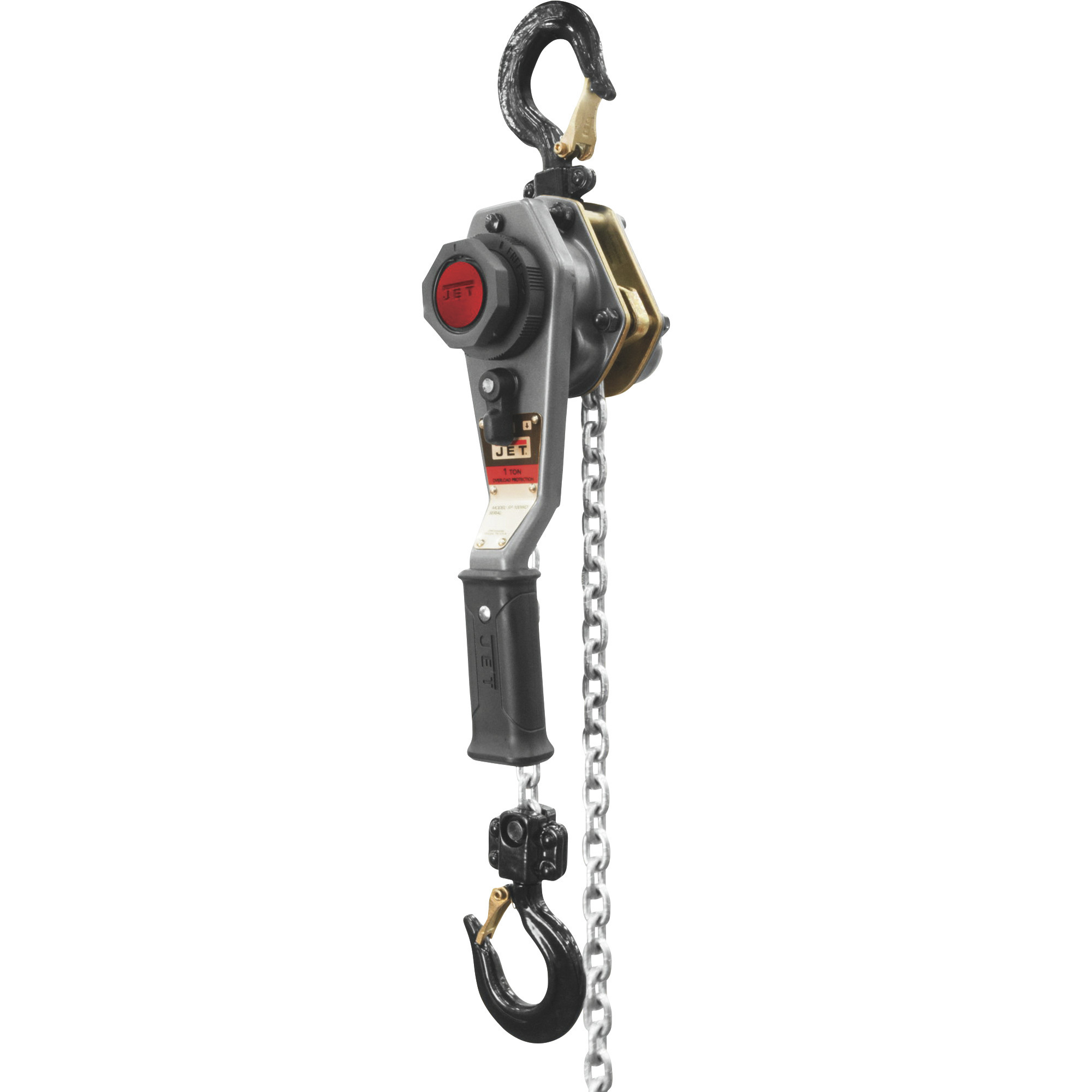 JET JLH Manual Lever Chain Hoist,1-Ton Capacity, 5ft. Lift, Model# JLH-100WO-5