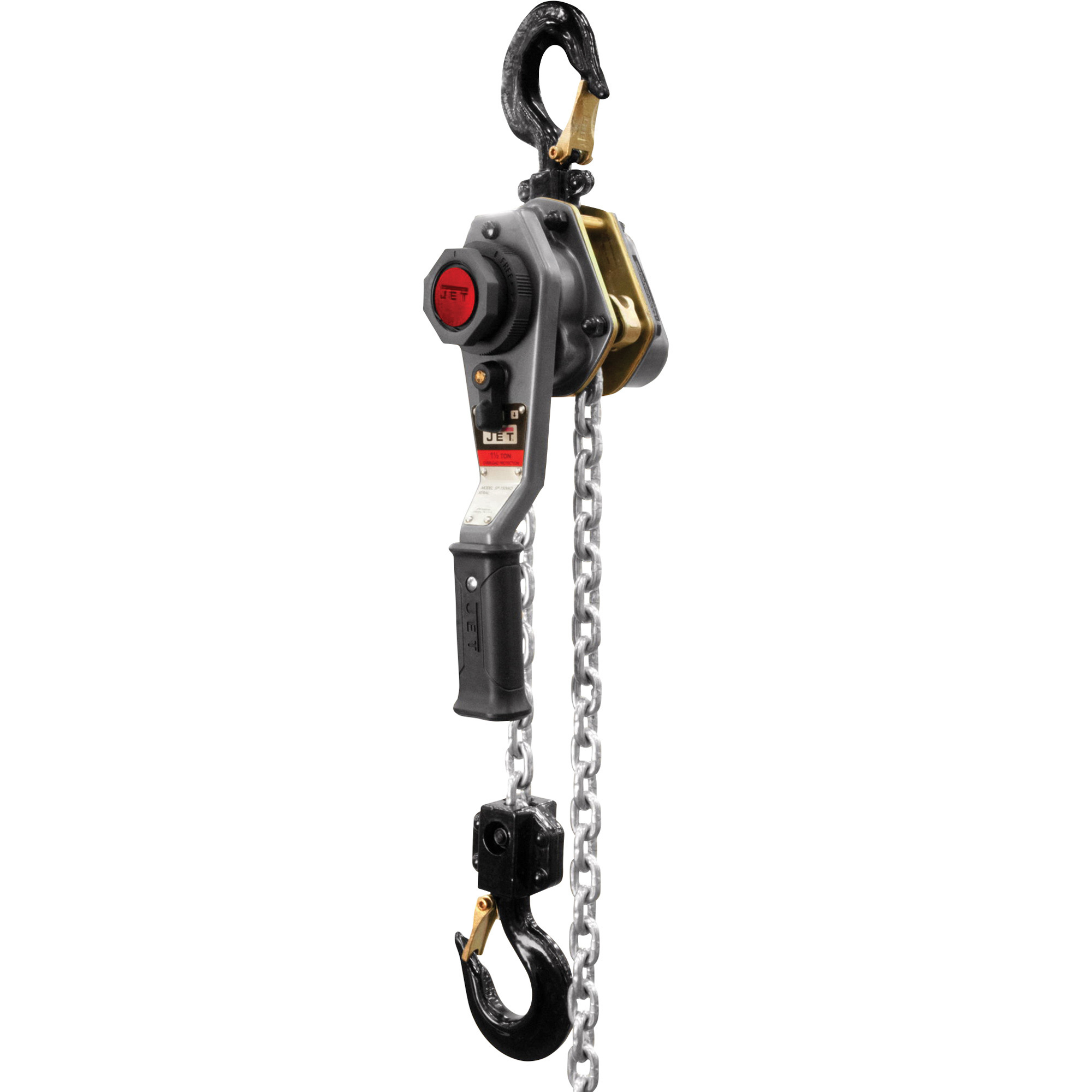 JET JLH Manual Lever Chain Hoist,1 1/2-Ton Capacity, 15ft. Lift, Model# LH-150WO-15