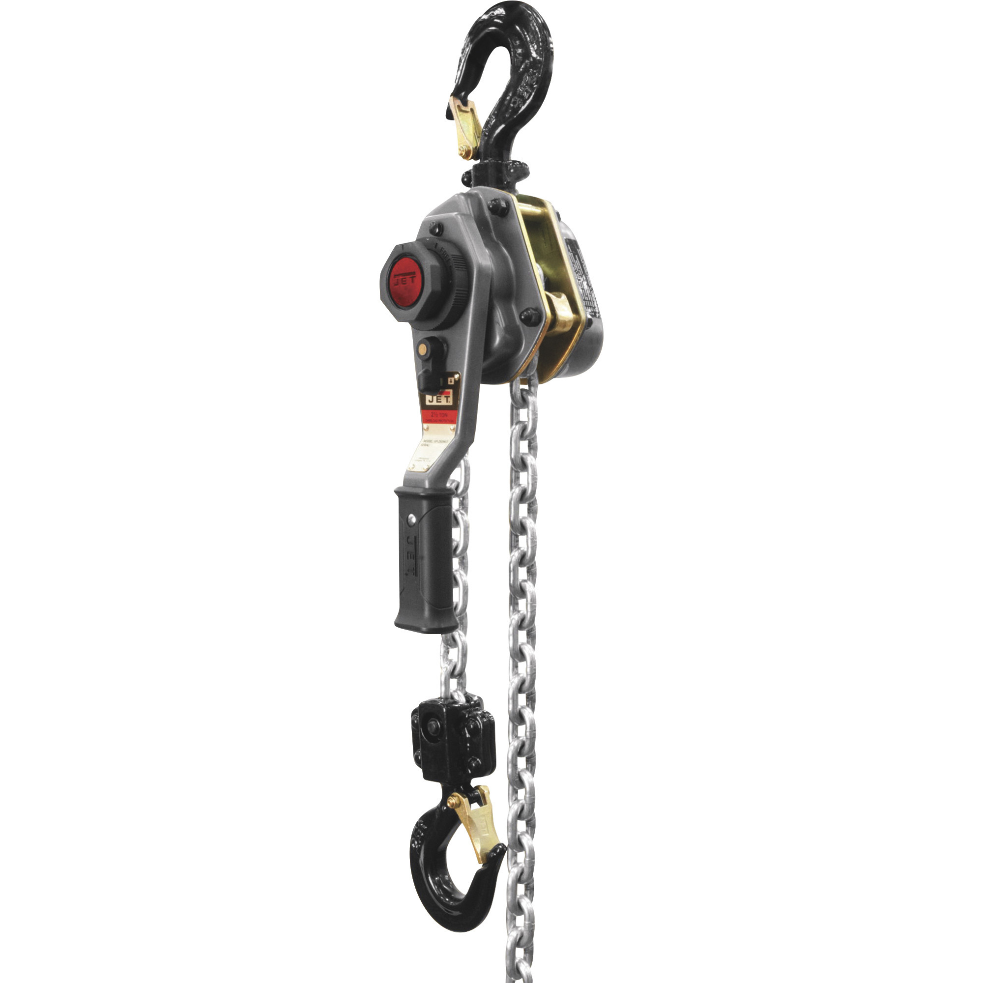 JET JLH Manual Lever Chain Hoist,2 1/2-Ton Capacity, 5ft. Lift, Model# JLH-250WO-5