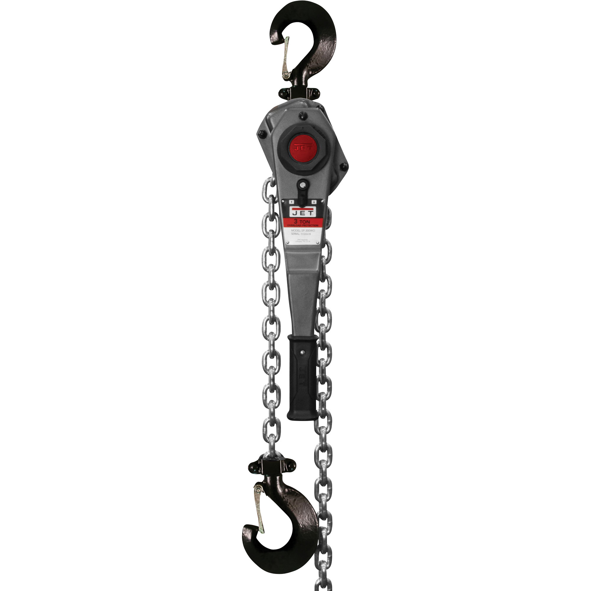 JET JLH Manual Lever Chain Hoist,3-Ton Capacity, 20ft. Lift, Model# JLH-300-20PSH