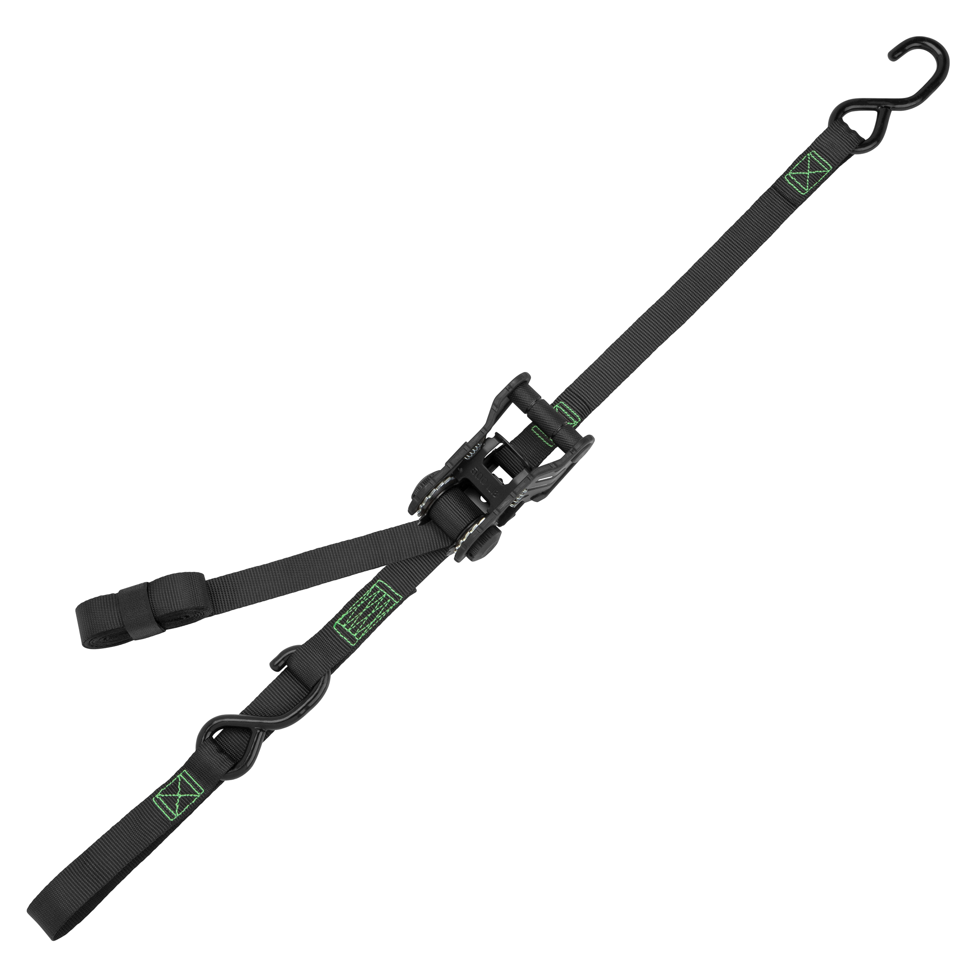 Smart Straps, 14ft. 1500lb Tactical Ratchet Tie Down 4Pk Green, Working
