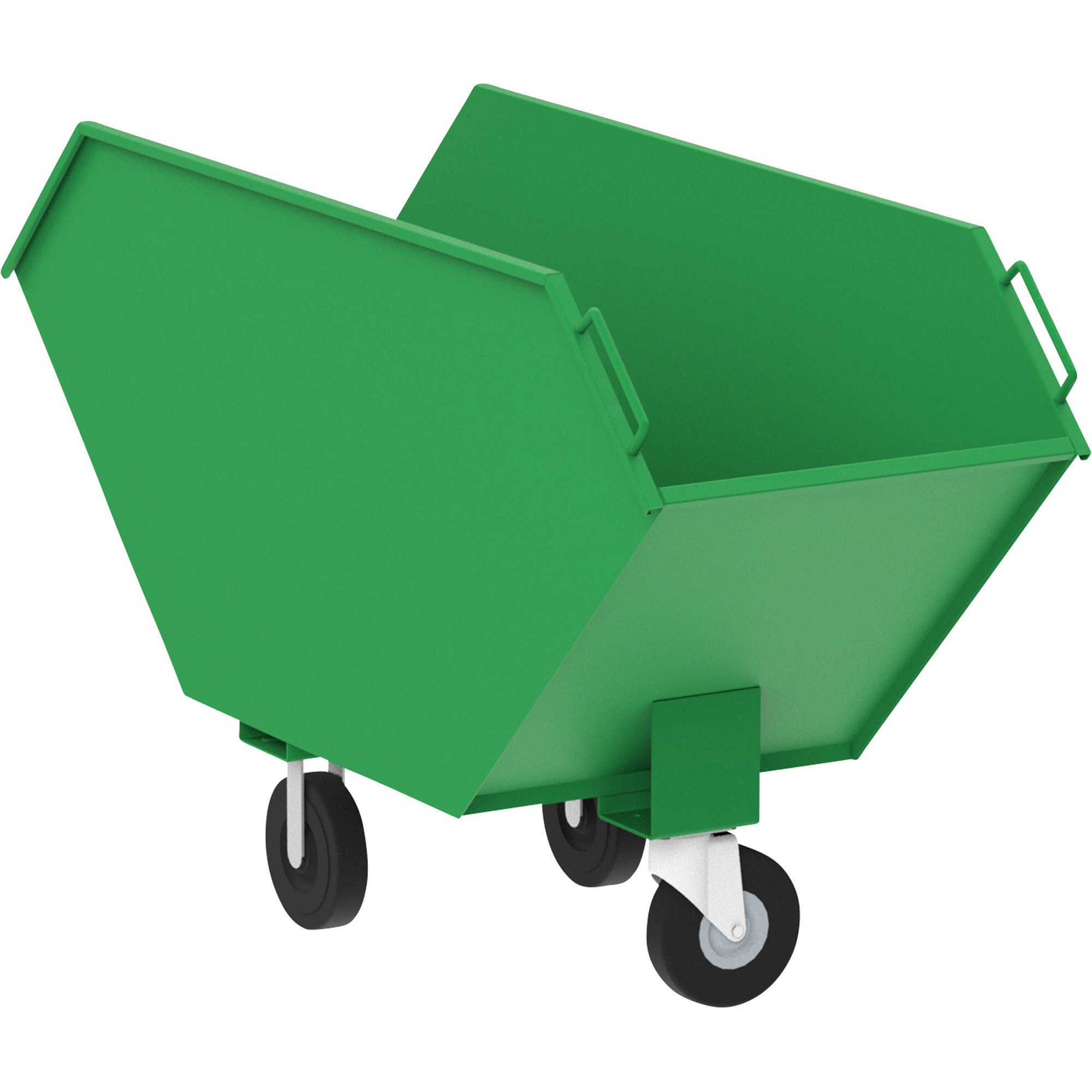Valley Craft Chip Truck, 11 ft³, 3-Wheel, 66in.L x 24in.W x 39in.H, 1500 lb. Capacity, Model# F85096A1