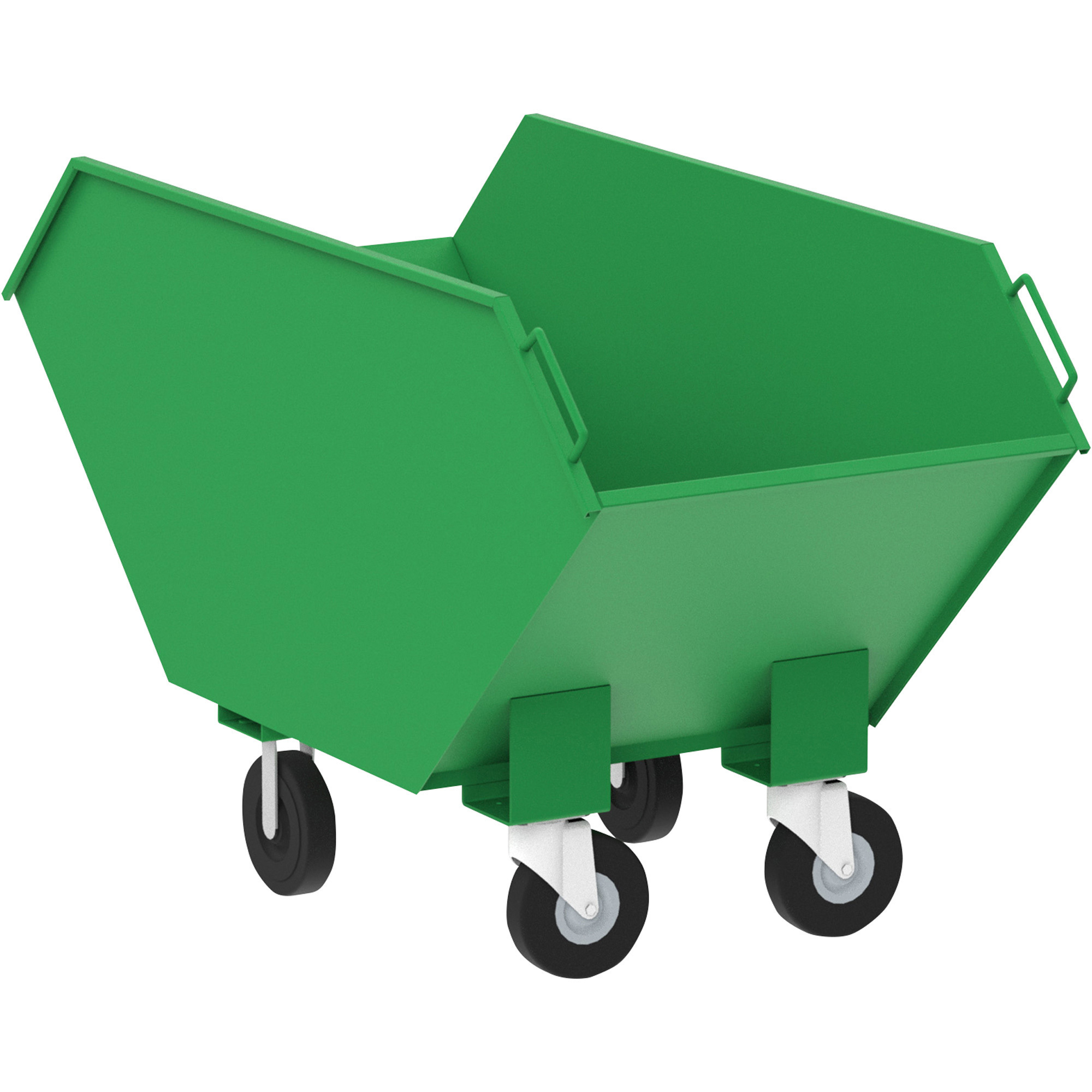 Valley Craft Chip Truck, 14 ft³, 4-Wheel, 66Lin. x 30in.W x 39in.H, 2000-Lb. Capacity, Model# F85142A5