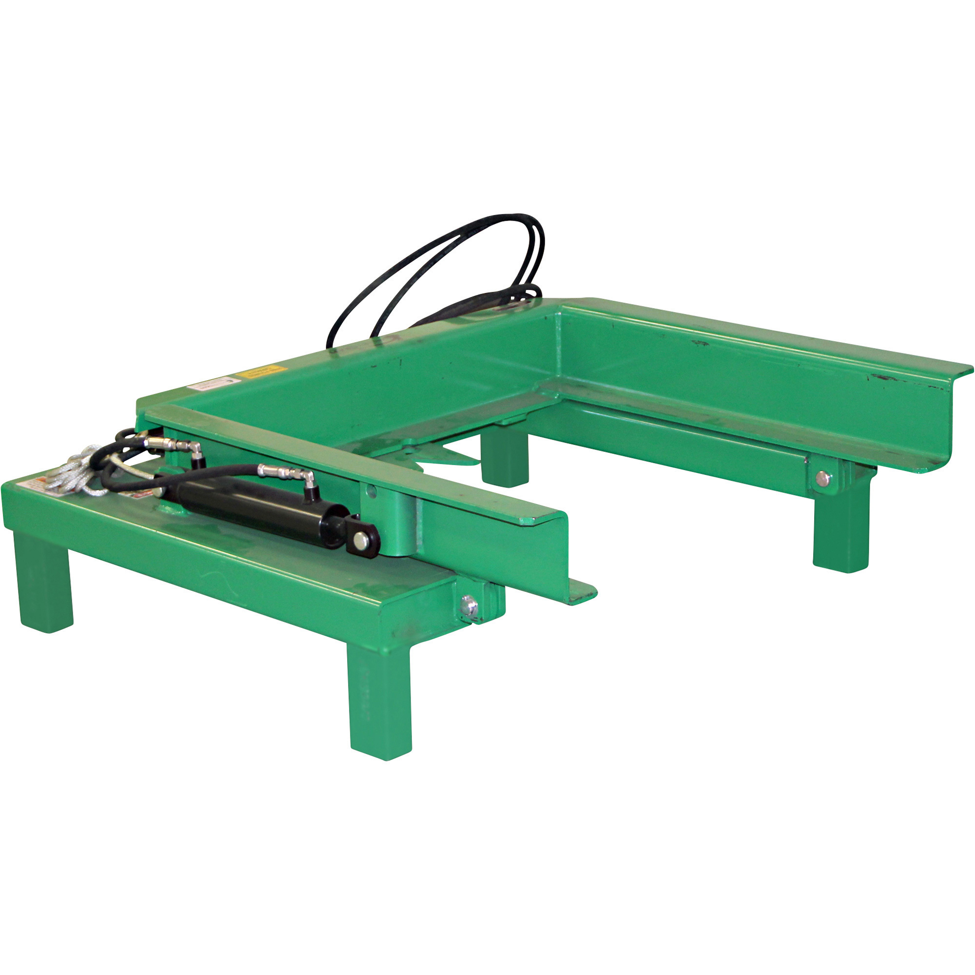 Valley Craft Forklift Attachment for Powered Self-Dumping System, For Use With Mobile Hoppers, 2000-lb. Capacity, Model# F89681