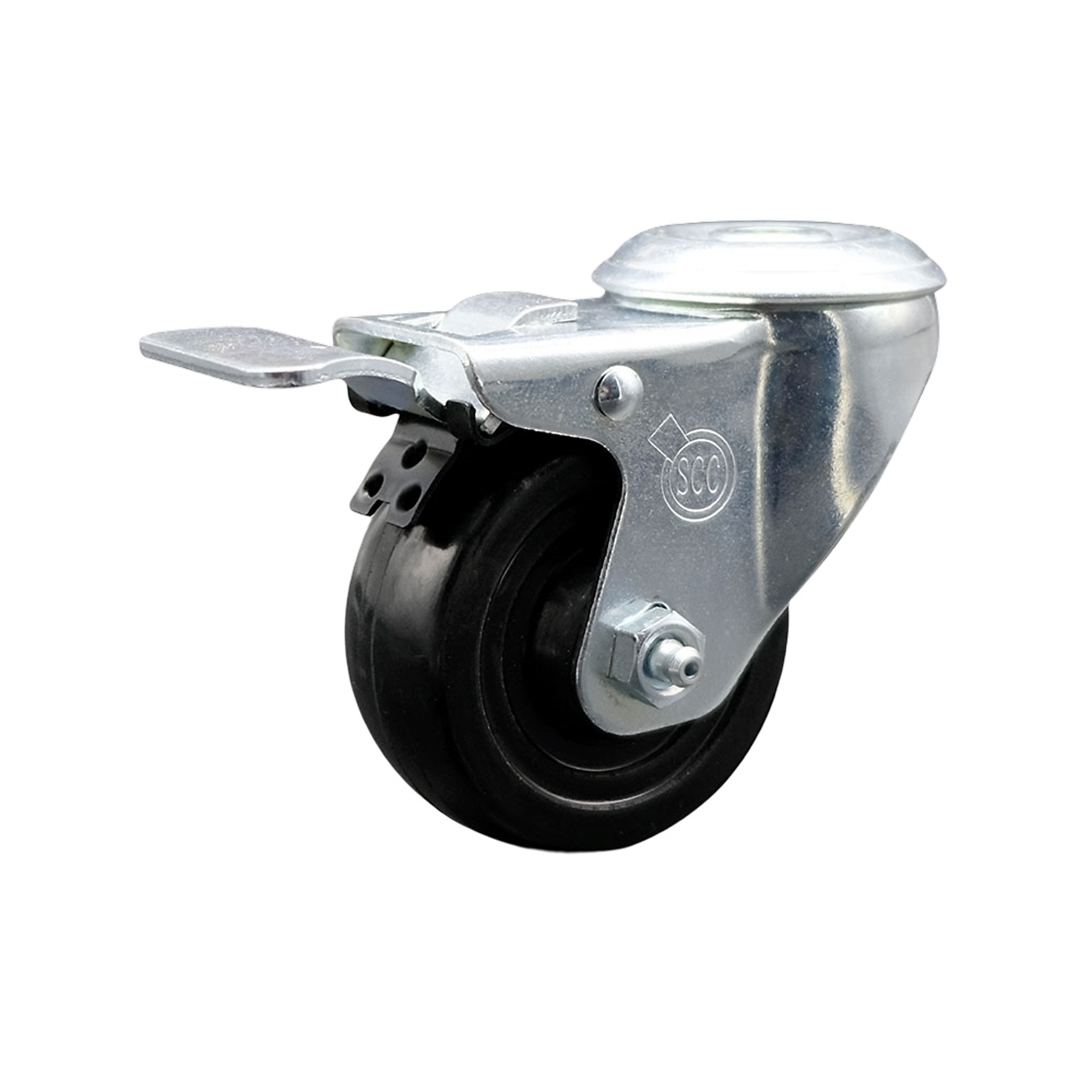 Service Caster, 3 1/2in. x 1 1/4in. Stem Caster, Wheel Diameter 3.5 in, Caster Type Swivel, Package (qty.) 1, Model# SCC-SSBHTTL20S3514-HRS
