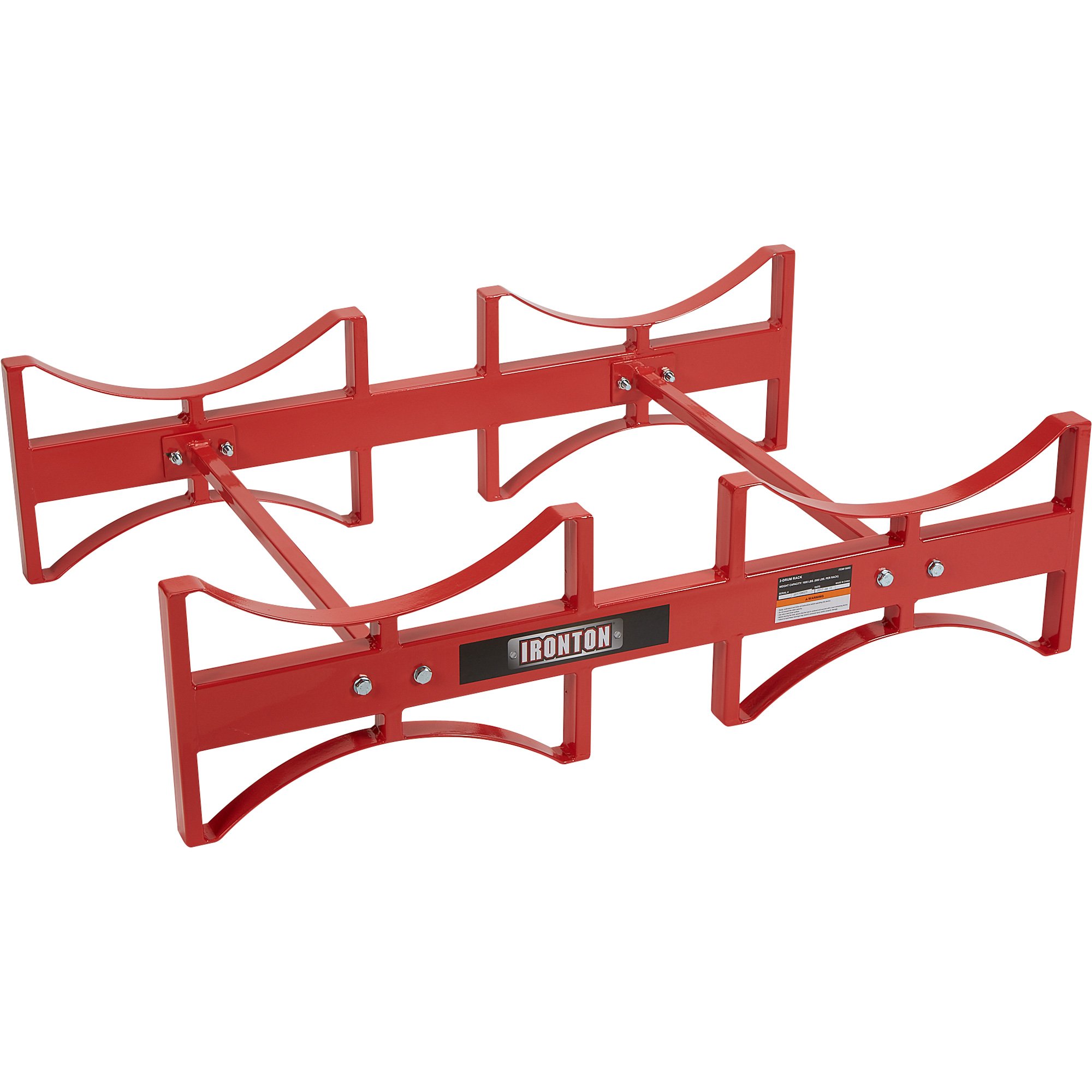 Ironton Stackable Drum Rack — Holds 2 Drums, 1600-Lb. Capacity ...
