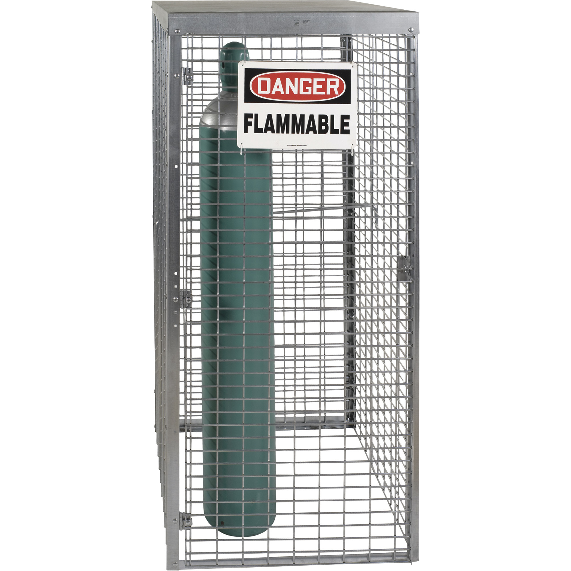 AK Saf-T-Store Cylinder Cabinet, 29in.W x 29in.D x 66in.H, Holds 9 Vertical Cylinder Tanks, Model# SAF-T-10