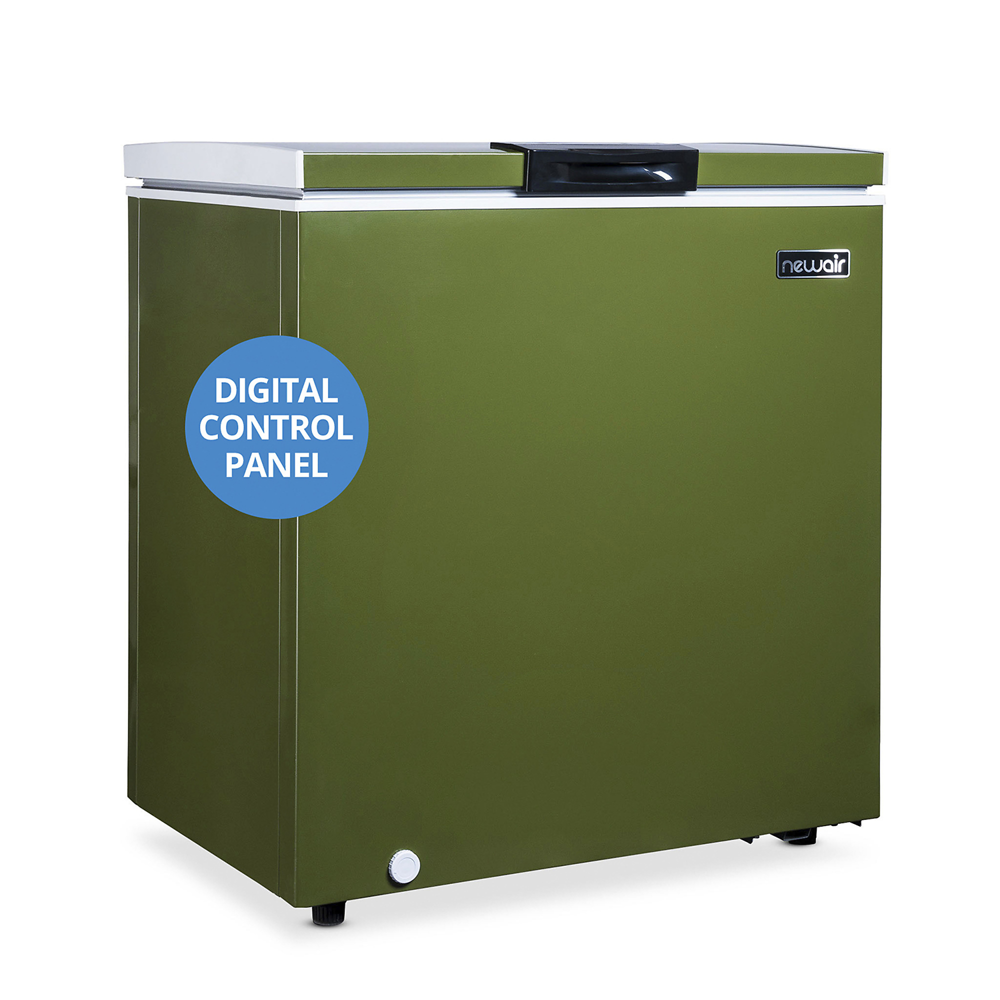NewAir 5 Cu. ft. Mini Deep Chest Freezer and Refrigerator in Military Green with Digital Temperature Control