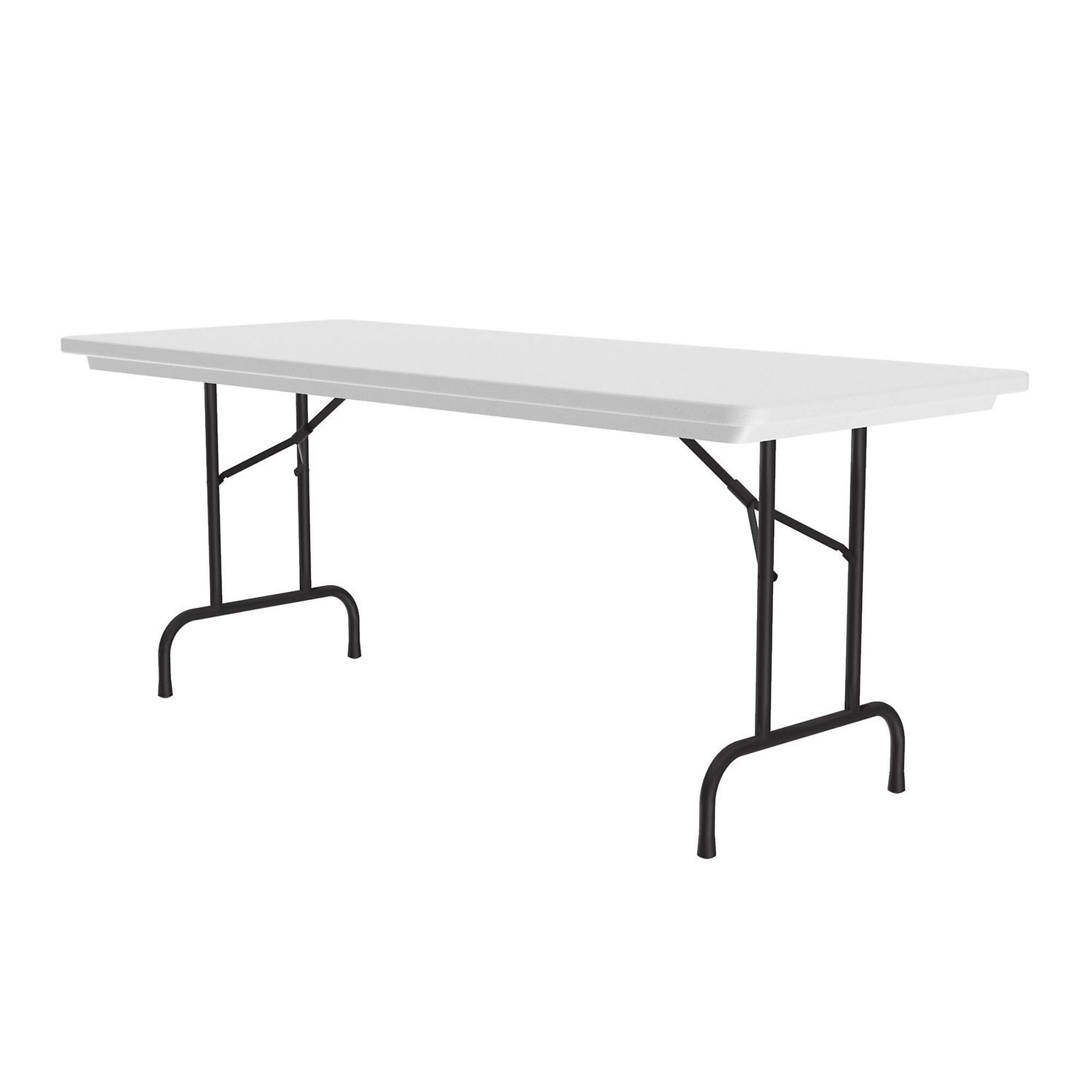 Correll, Plastic Folding Table, Gray Granite Top, 30x96, Height 29 in, Width 30 in, Length 96 in, Model# R3096-23