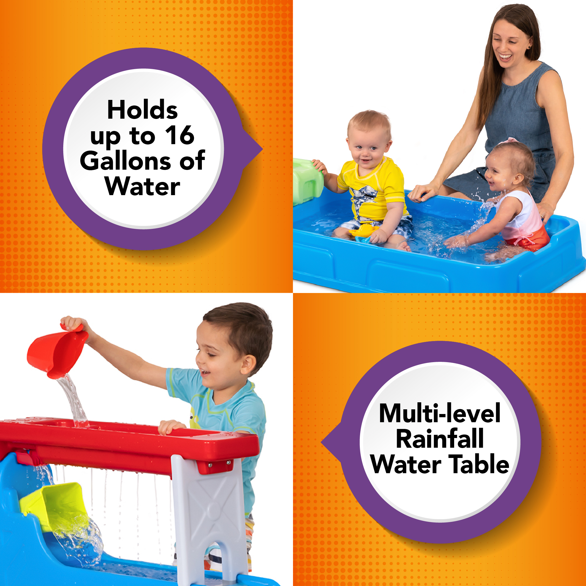 Simplay3 Company, Raindrop Falls Water Table Splash Pool