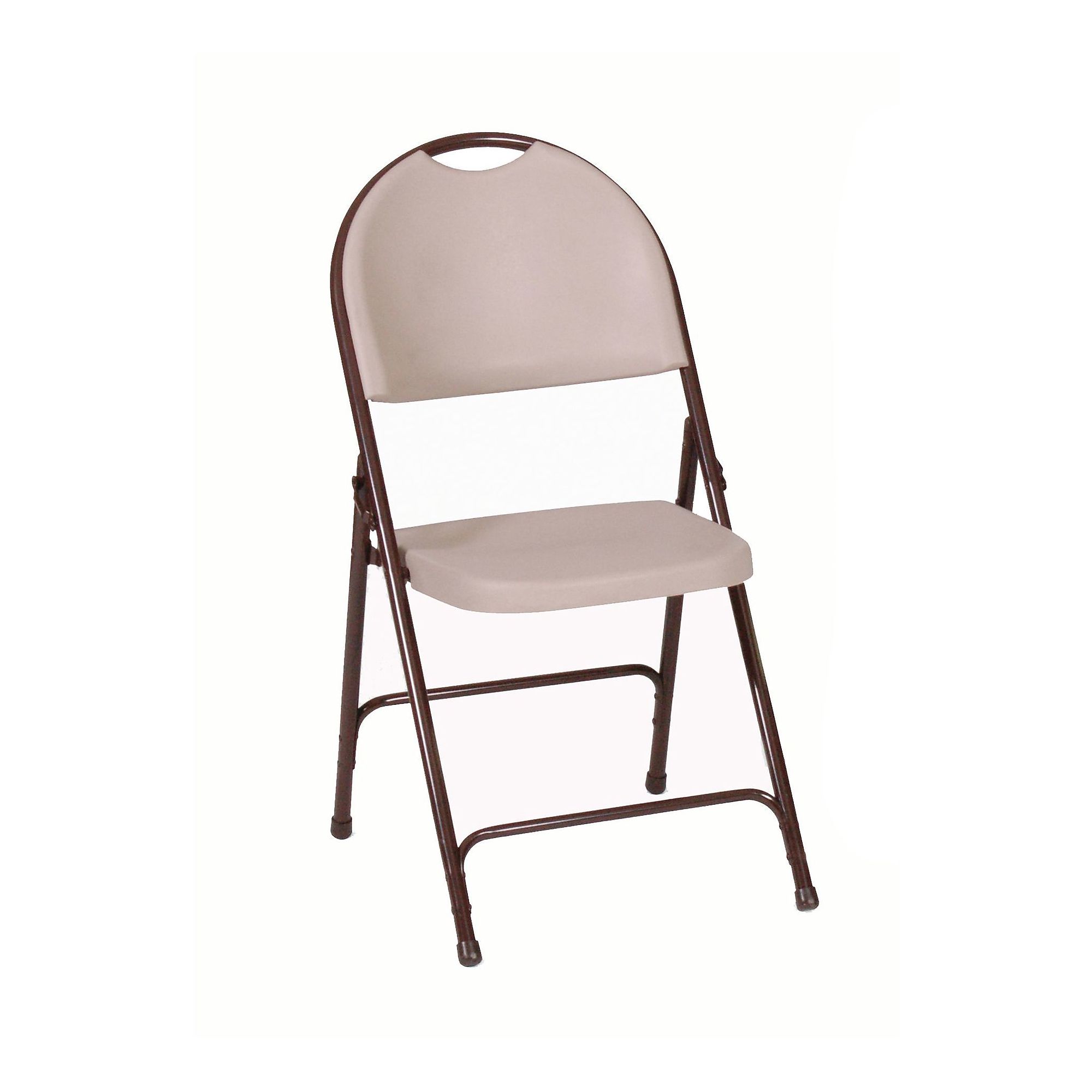 Correll, Heavy Duty Plastic Fold-Chair, 4PK, Mocha Granite, Primary Color Tan, Included (qty.) 4, Model# RC350-24