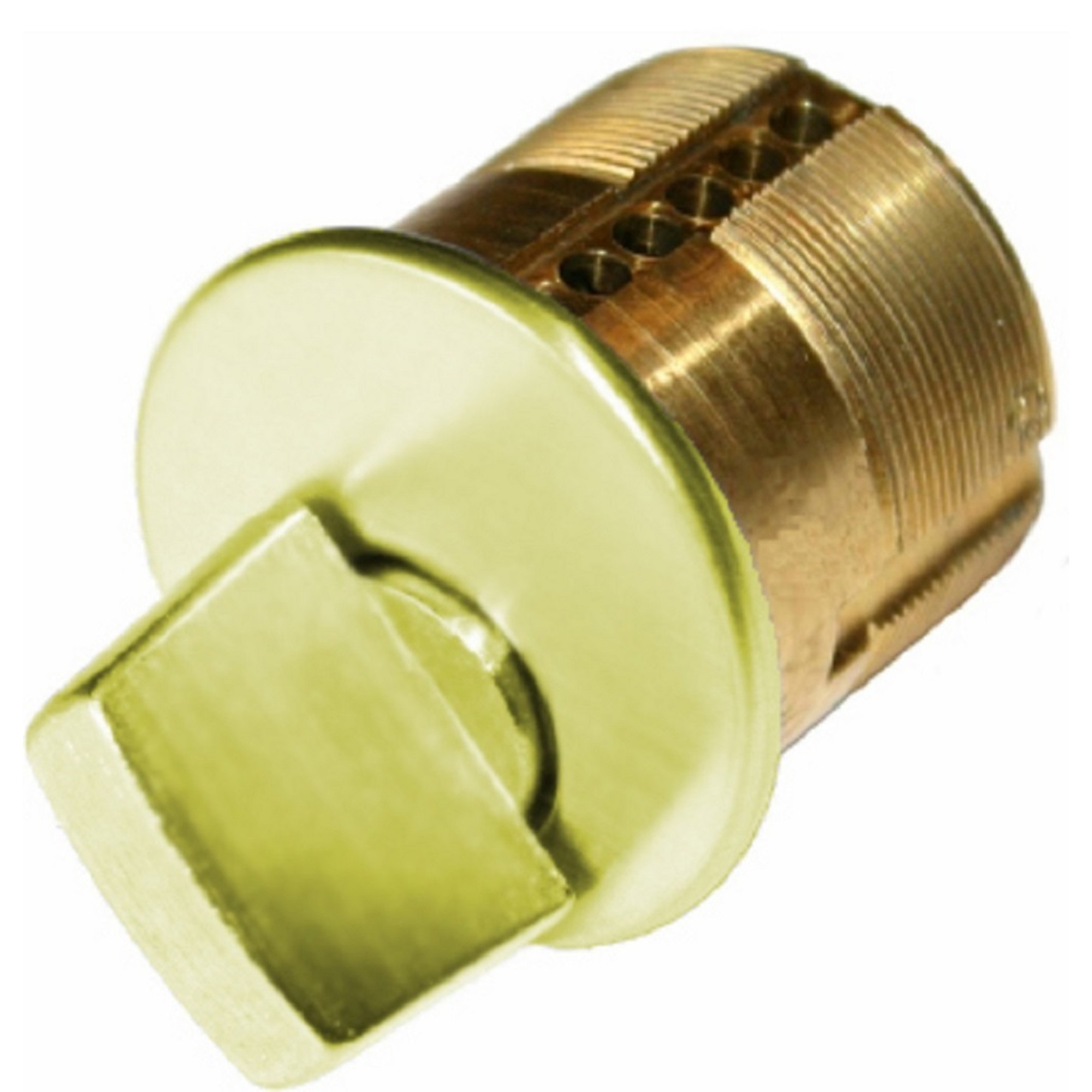 Trans-Atlantic, 1" Bright Brass Thumbturn Mortise Cylinder, #DL-CYLTA570-US3