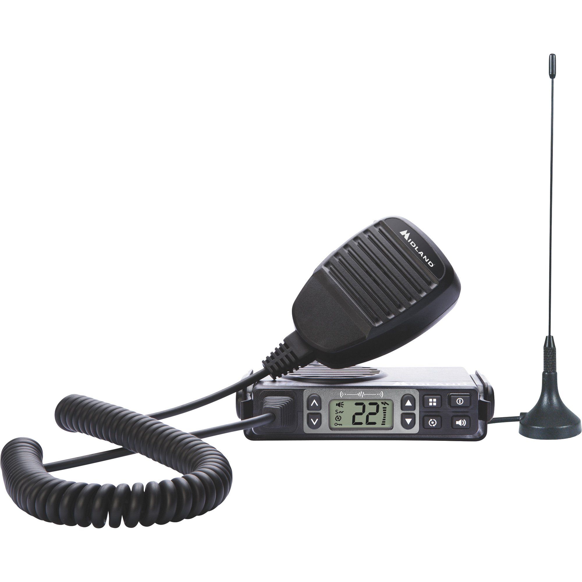 Midland Micro Mobile Mount-Base GMRS Radio — 40-Mile Range, Watts,  Water-Resistant, Model# MXT105B Northern Tool