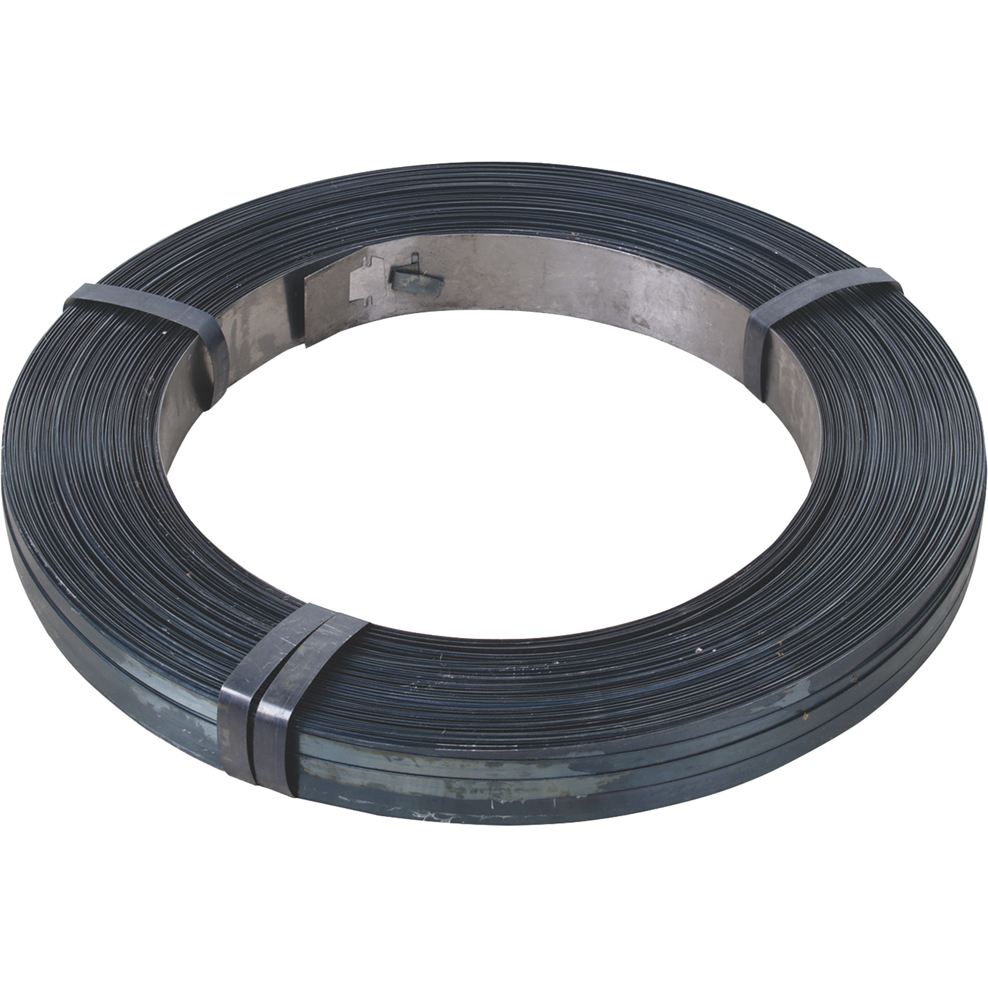 Marlin 1/2in. Black Steel Strap, 2450ft.x 1/2in.