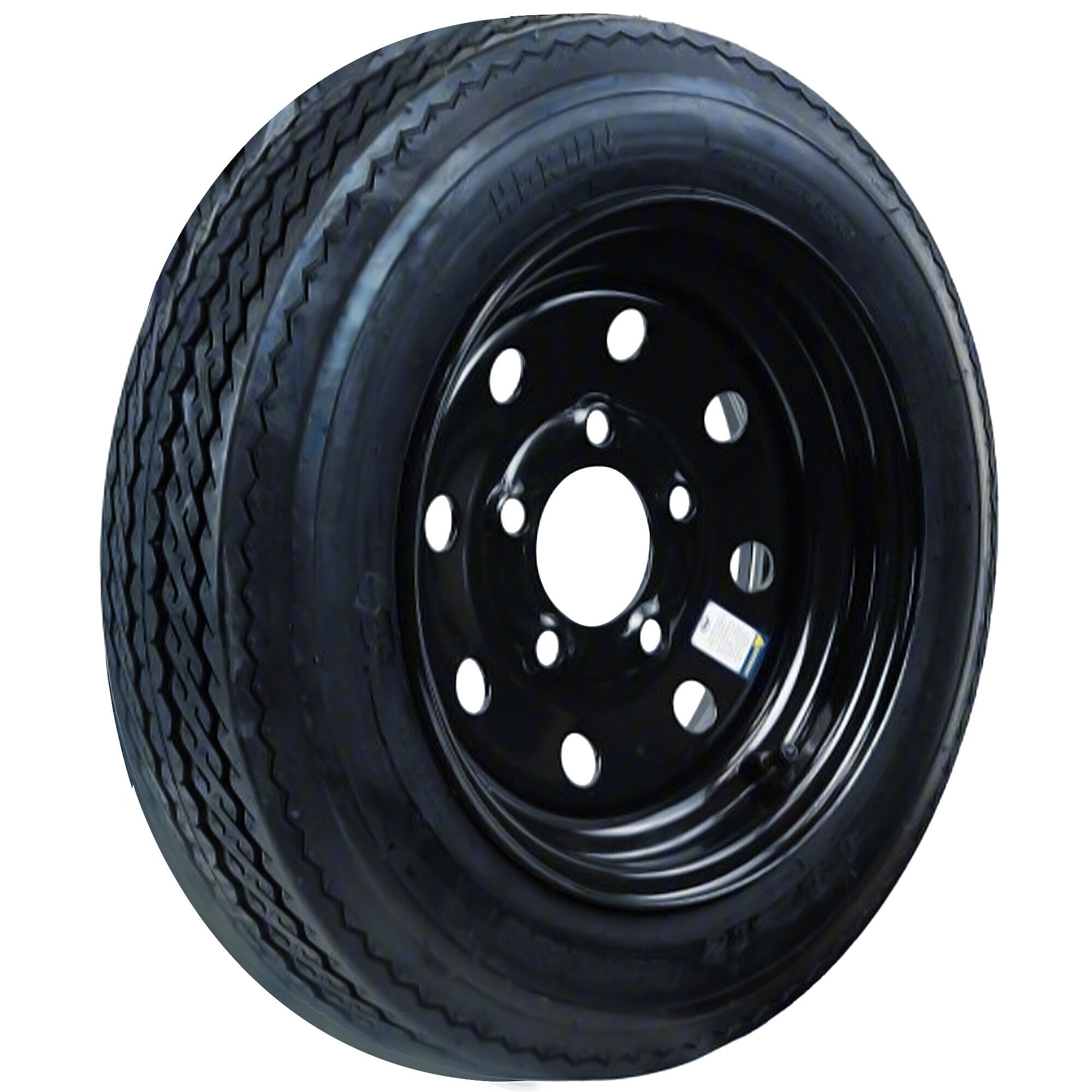 HI-RUN, Highway Trailer Tire Assembly, Bias Ply, Black Mod, Tire Size 4.80-12 Load Range Rating B, Bolt Holes (qty.) 5 Model# ASB1211