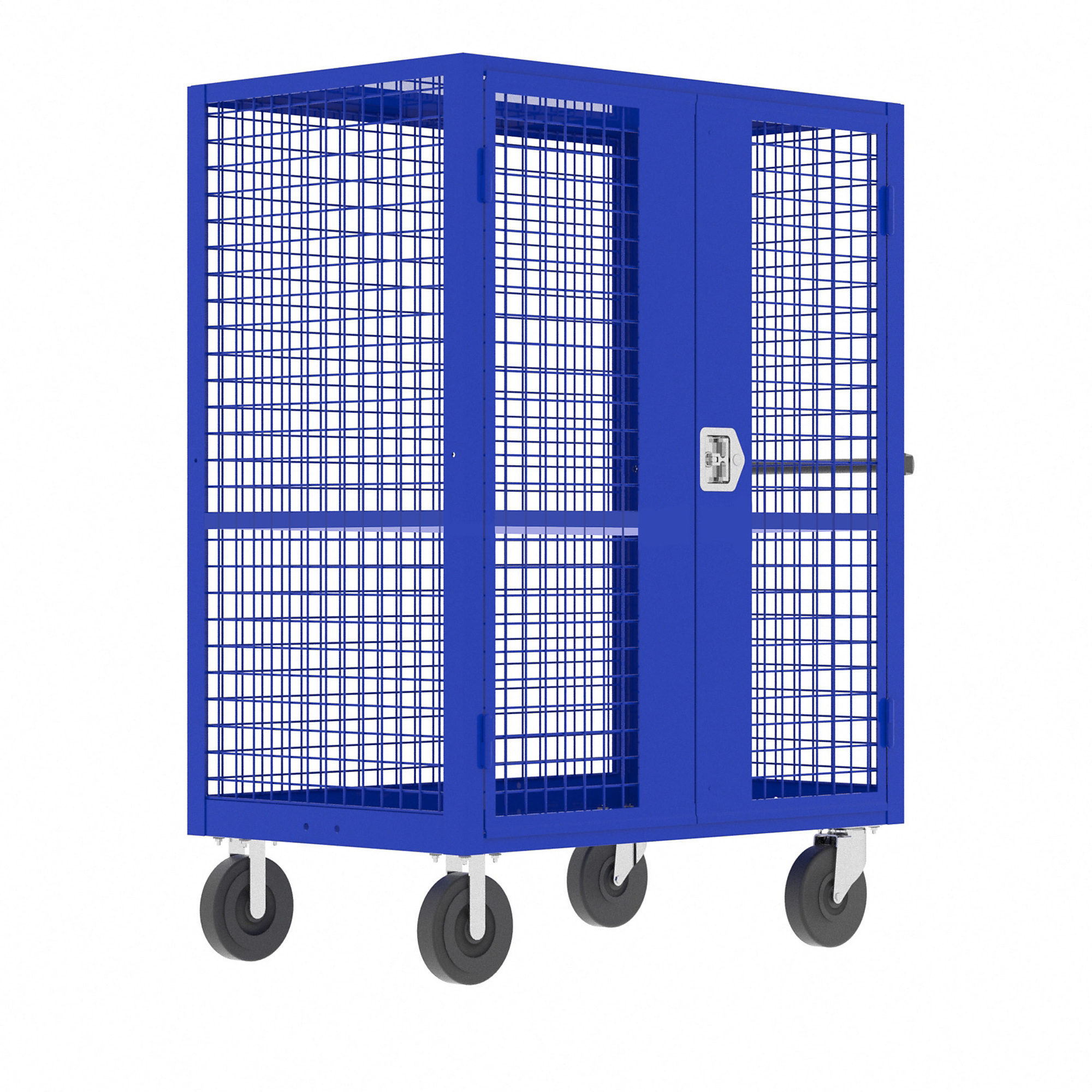 Valley Craft, Security Cart, 1 Shelf, Total Capacity 2000 lb, Shelves (qty.) 1, Material Steel, Model# F89061VCBL