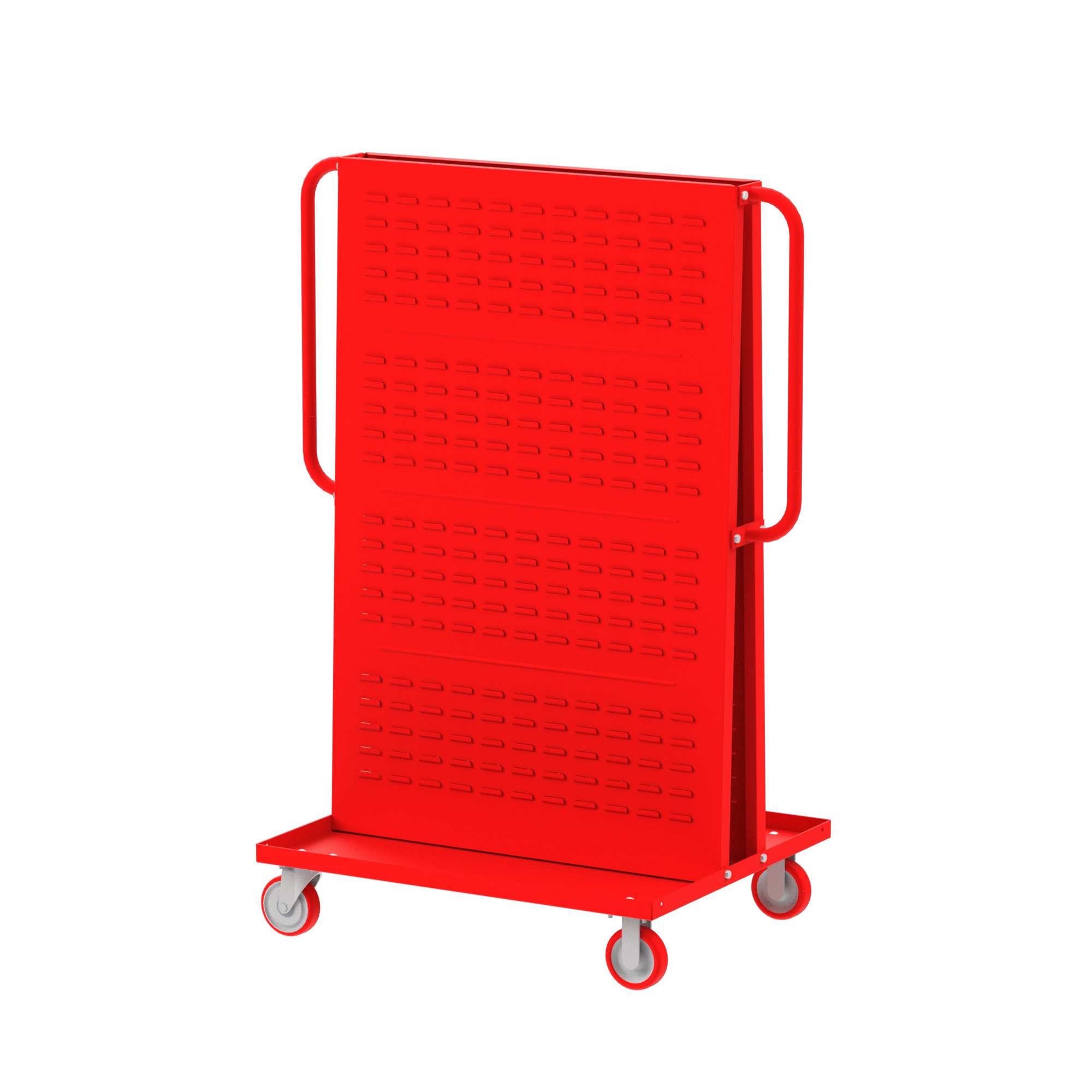 Valley Craft, Bin Tool A-Frame Cart, Louvered Panels, Total