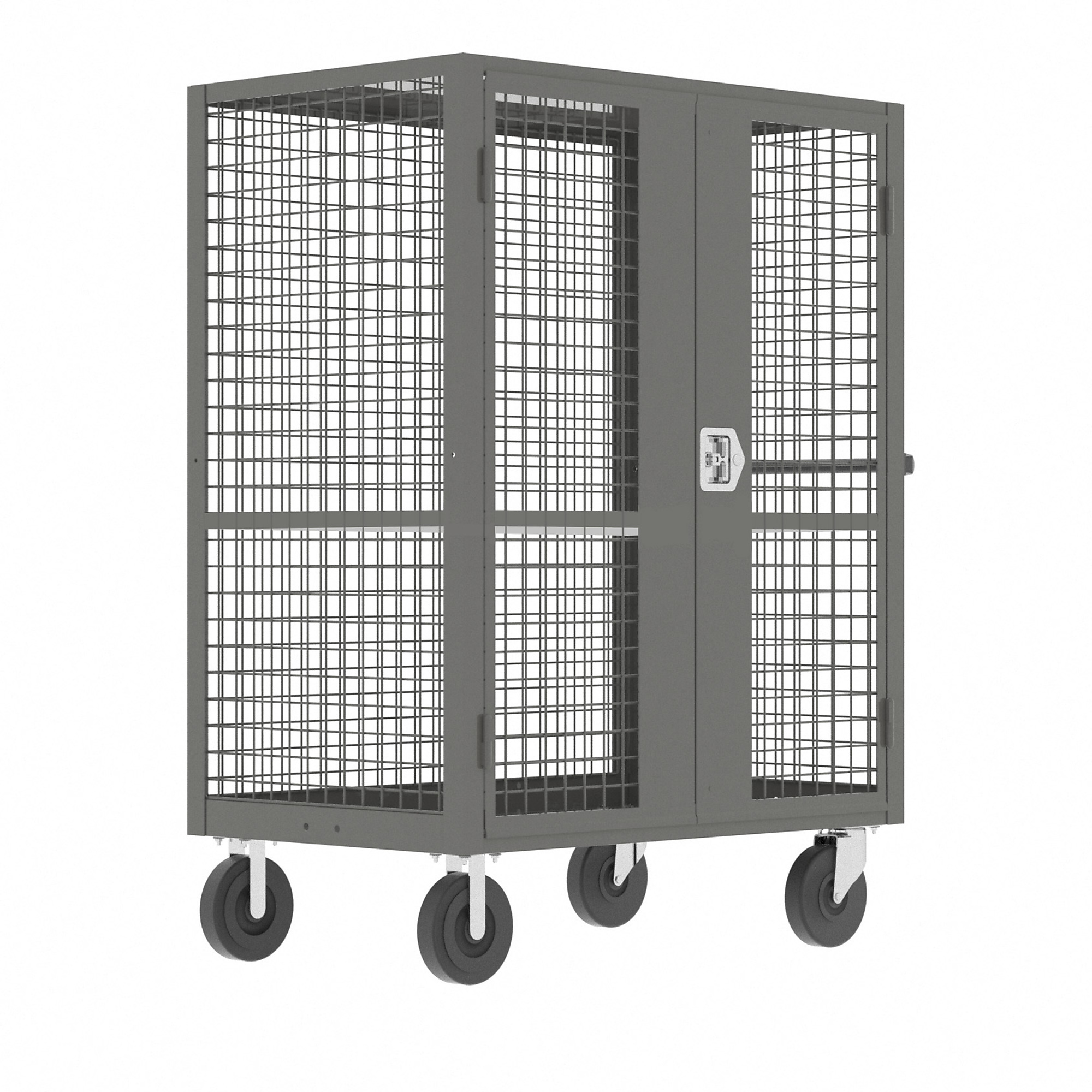 Valley Craft, Security Cart, 1 Shelf, Total Capacity 2000 lb, Shelves (qty.) 1, Material Steel, Model# F89063VCGY
