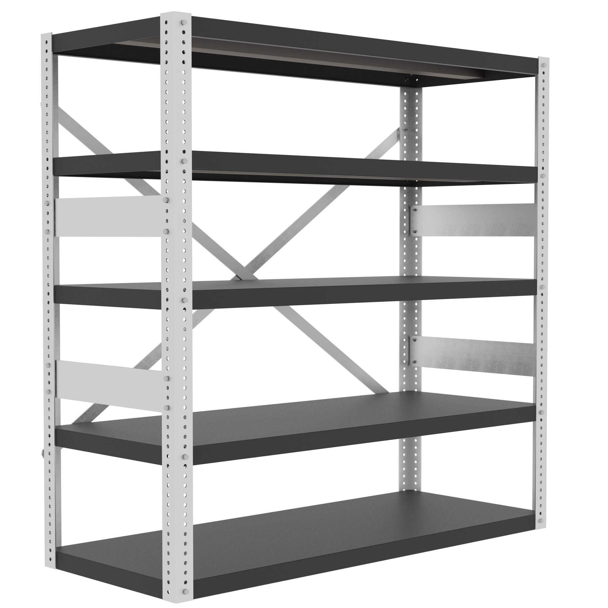 Valley Craft, Heavy Duty Shelving, Height 60 in, Width 60 in, Depth 24 in, Model# F82436A7