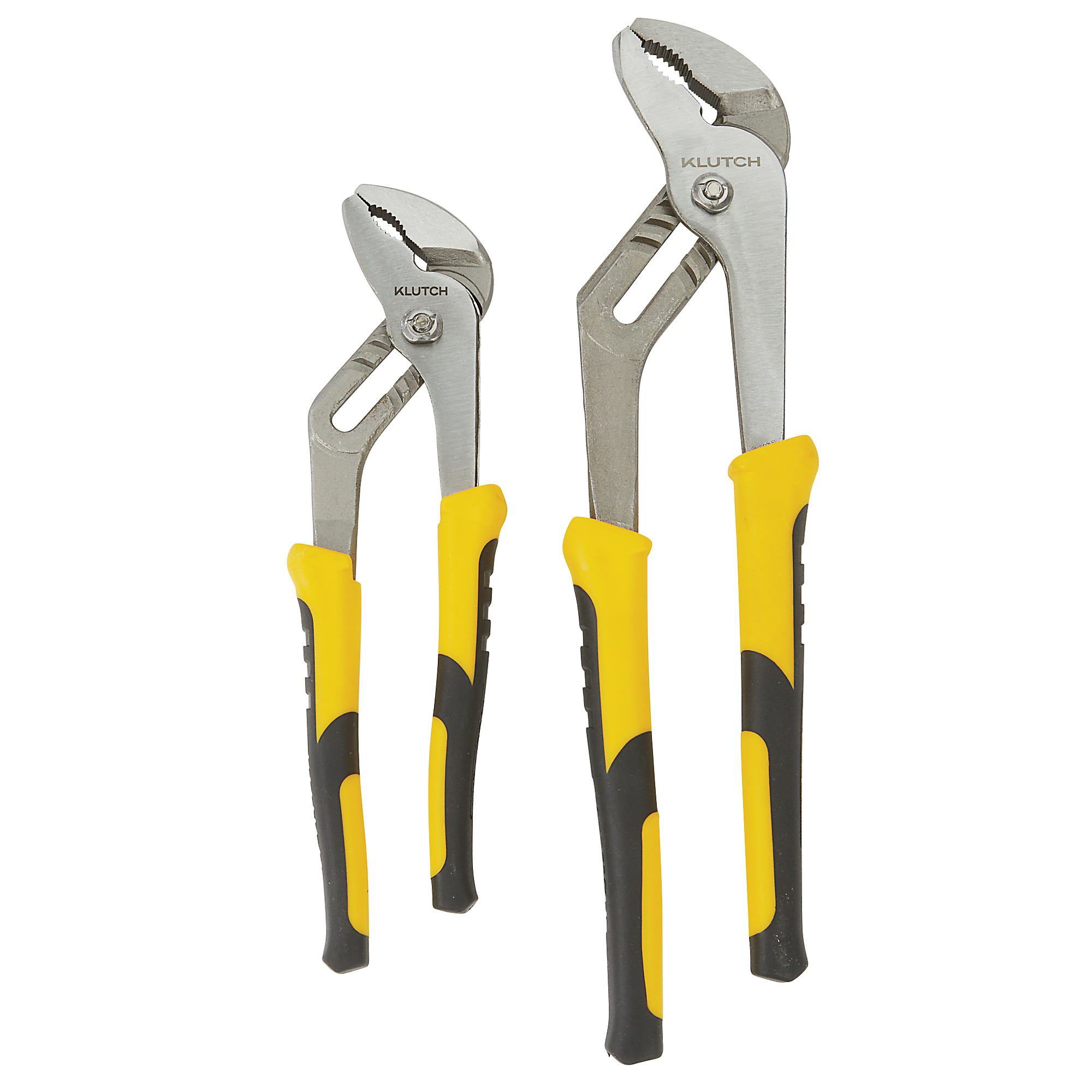 Klutch Tongue-and-Groove Pliers Set, 10in. and 12in., 0.67in. Jaw Capacity, Alloy Steel