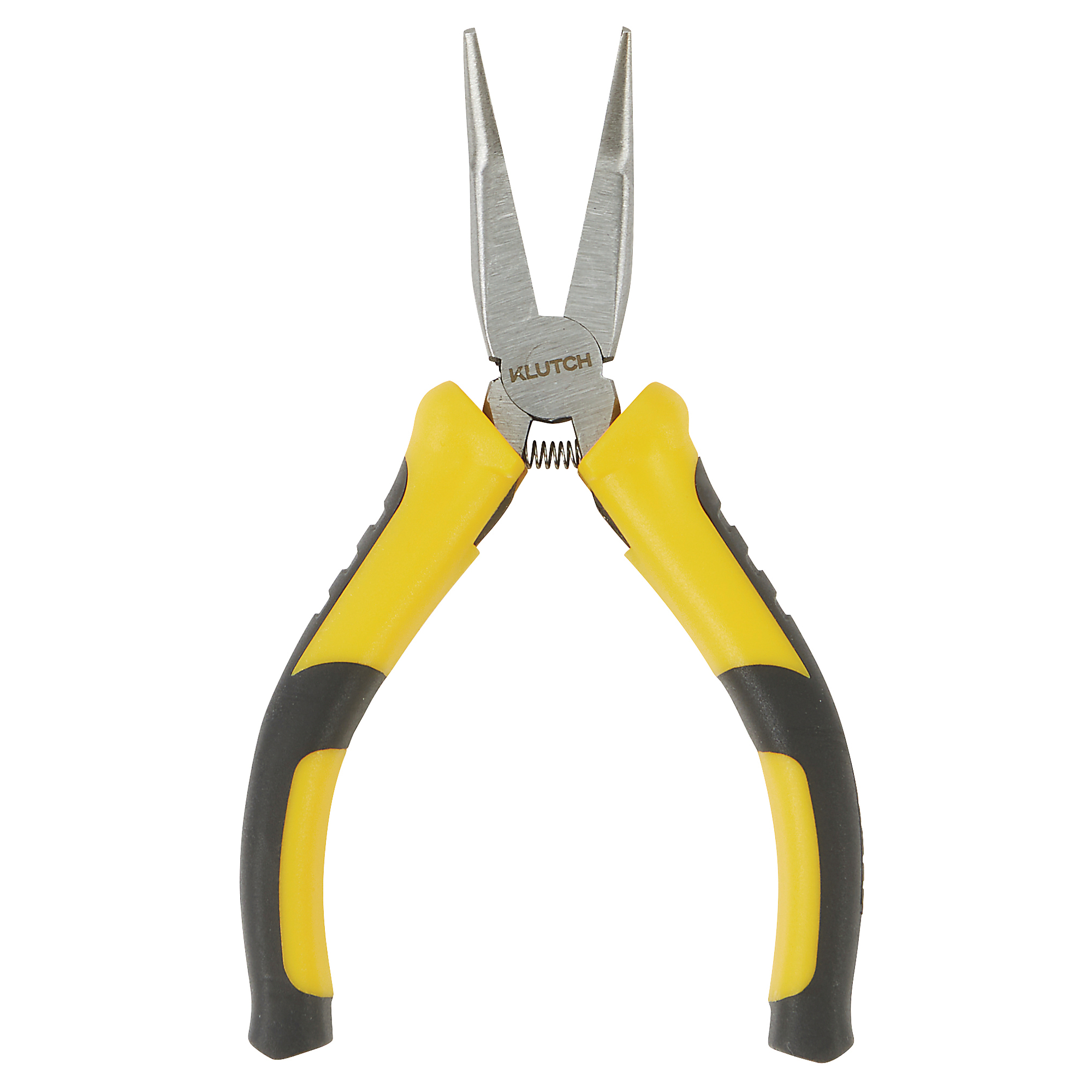Klutch 4-3/4in. Bent Nose Pliers, 0.83in. Jaw Capacity, Alloy Steel