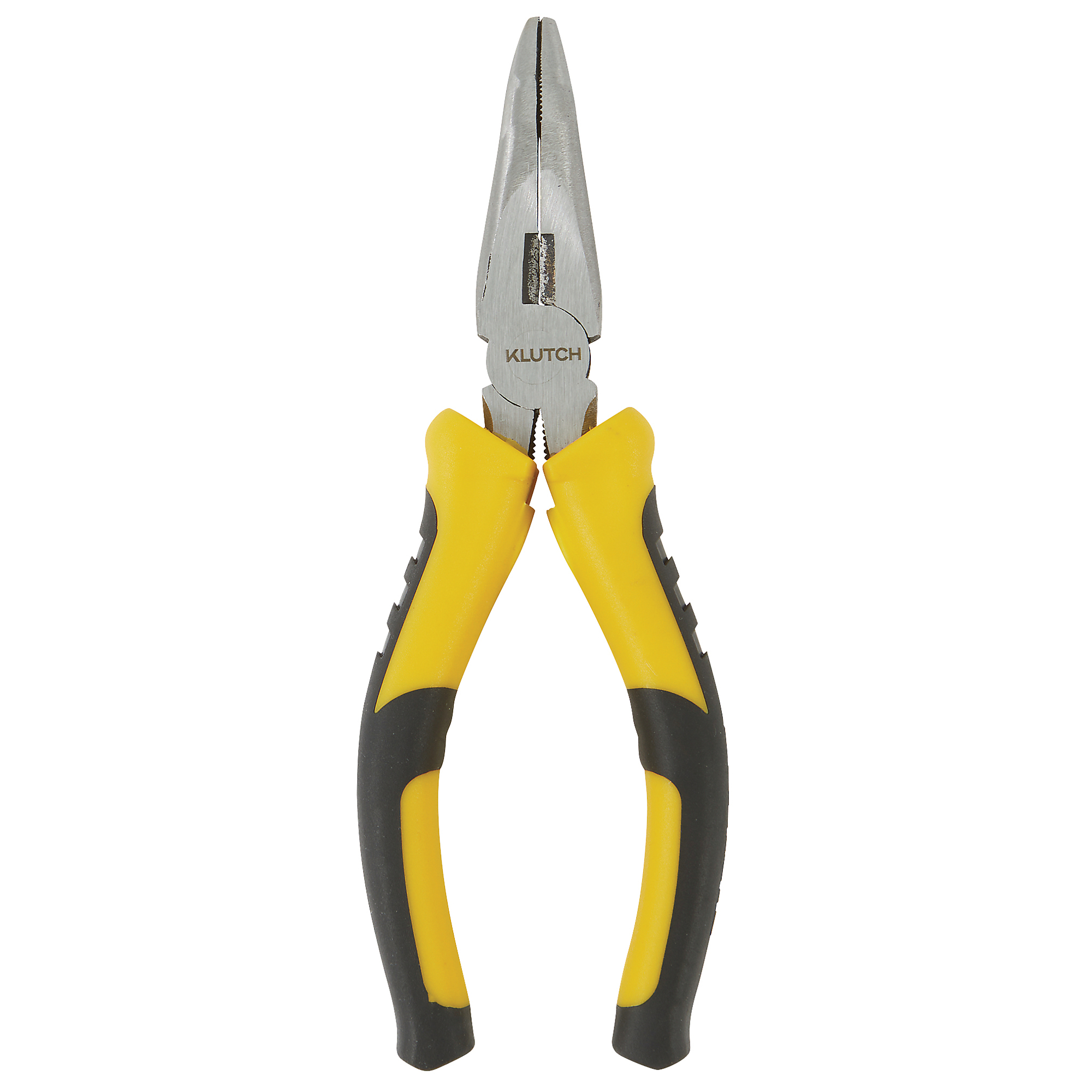 Klutch 6in. Bent Nose Pliers, 0.79in. Jaw Capacity, Alloy Steel