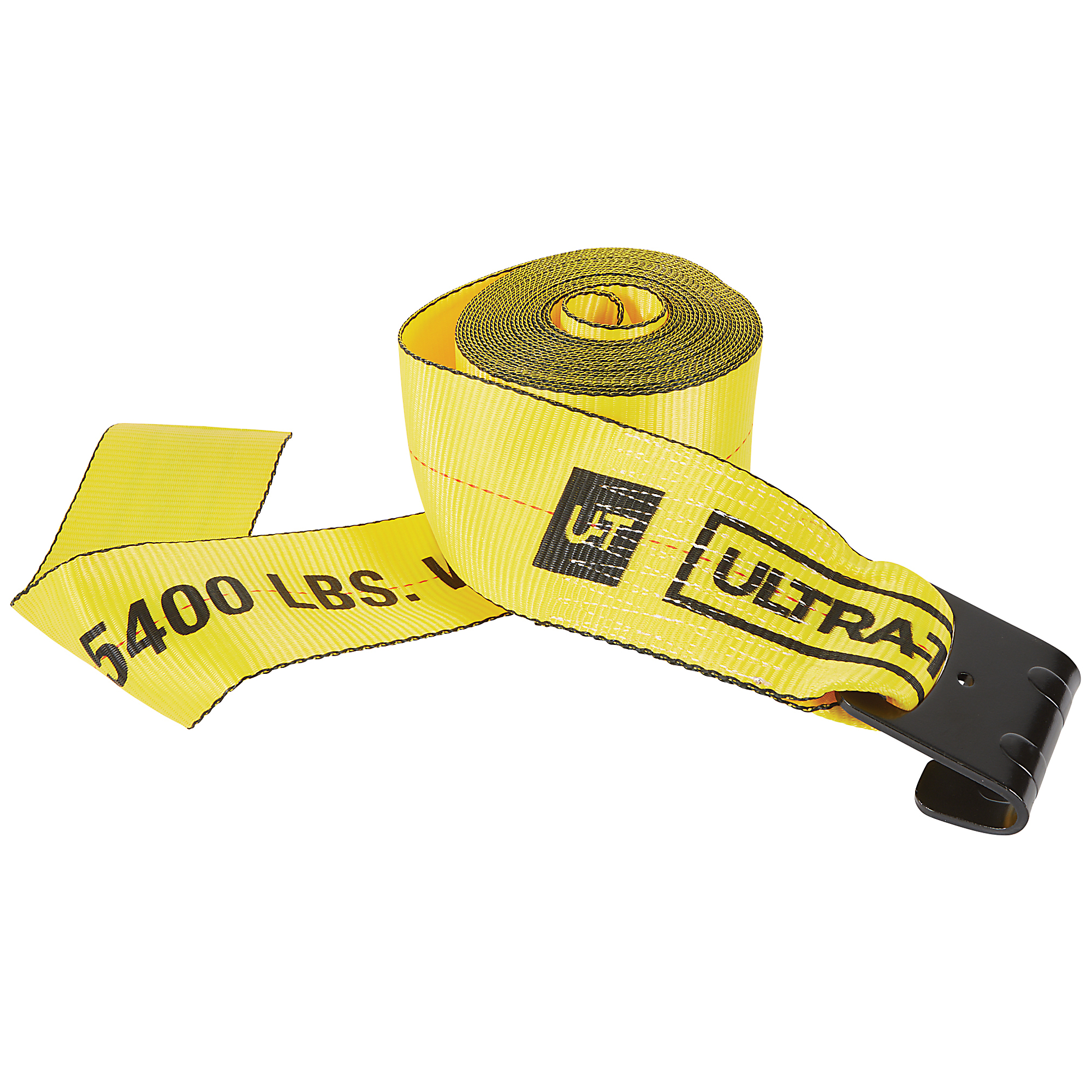 Ultra-Tow 4in. x 30ft. Winch Strap with Flat Hooks, 16,200