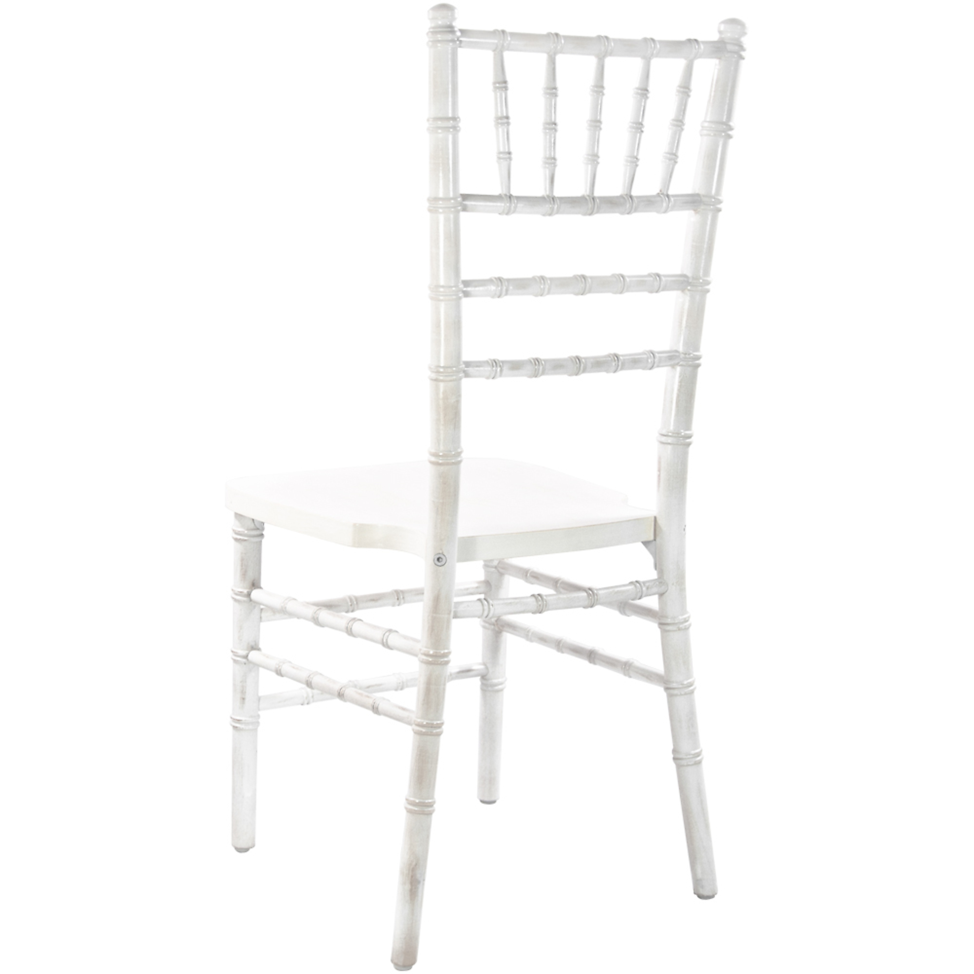 Flash Furniture Lime Wash Chiavari Chair Primary Color White