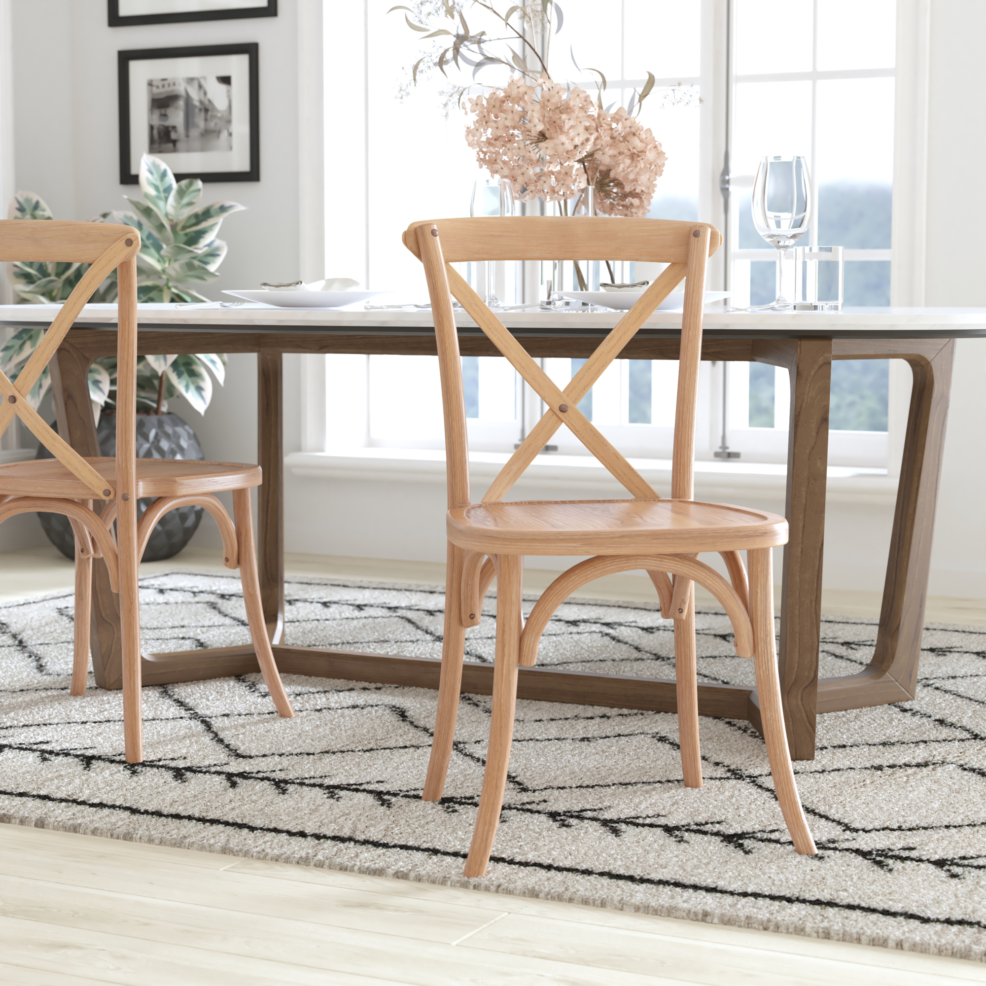 Flash Furniture, Driftwood X-Back Chair, Included (qty.) 1 Model# XBACKDRIFT