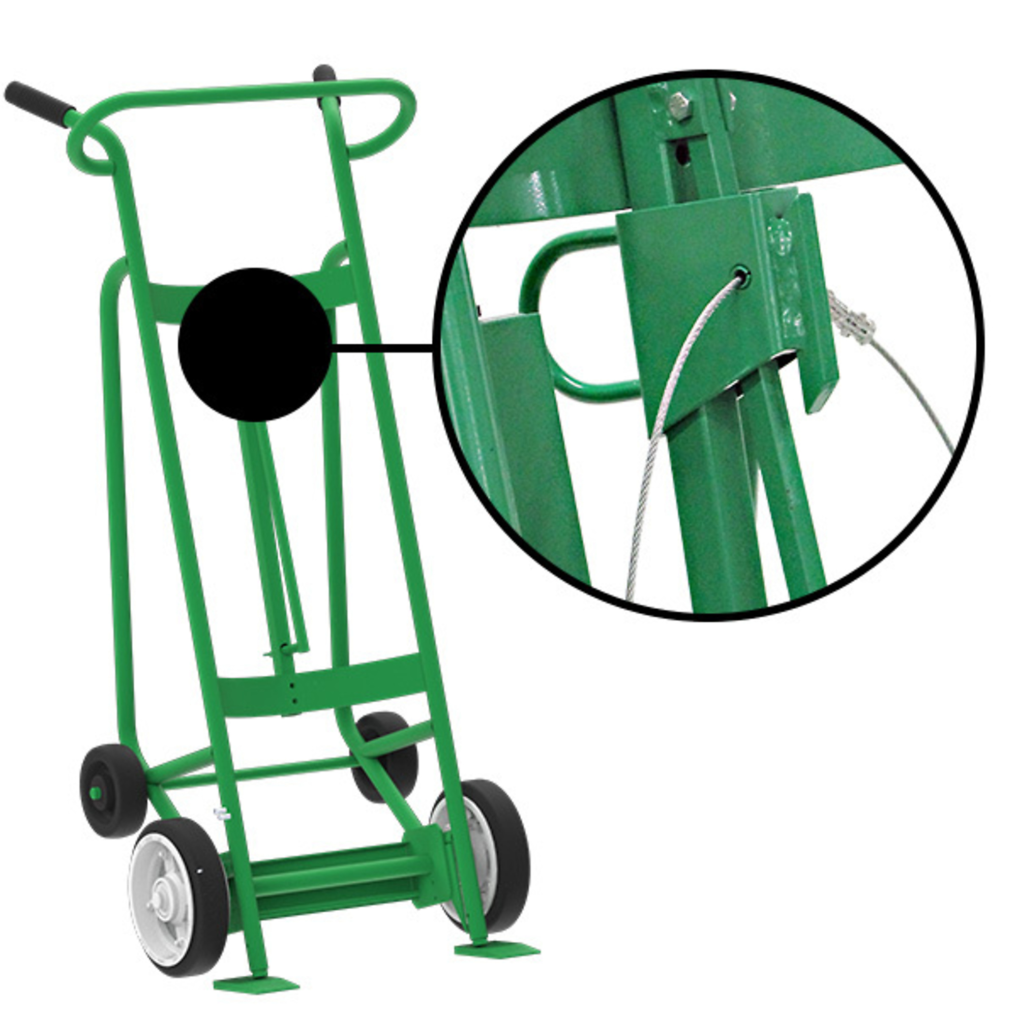 Valley Craft, 4-Wheel Drum Hand Truck, Capacity 1000 lb, Model# F83450A6C