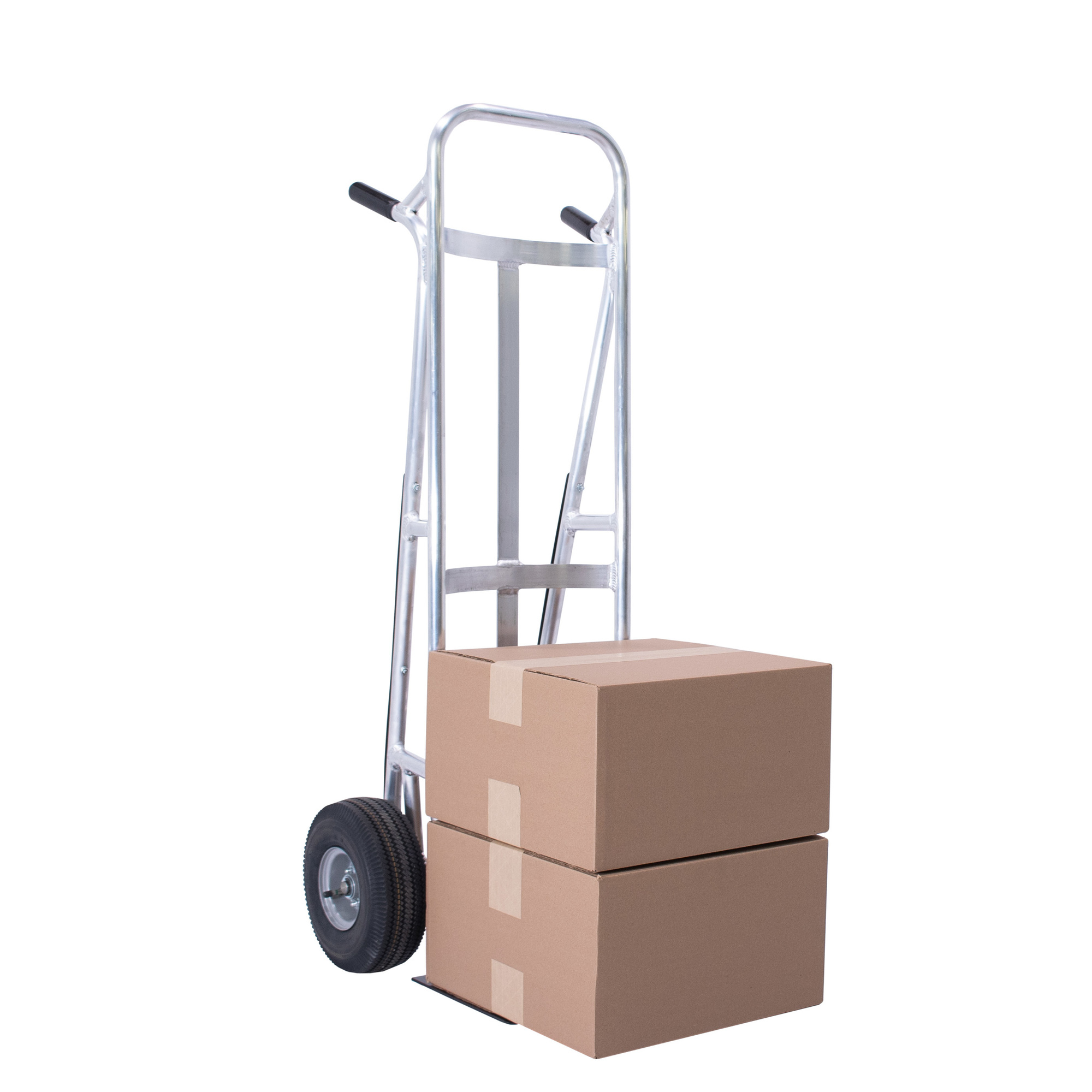 Valley Craft, Commercial Hand Truck, Curved Back, Load Capacity 600 lb, Height 51 in, Material Aluminum, Model# F83971A6