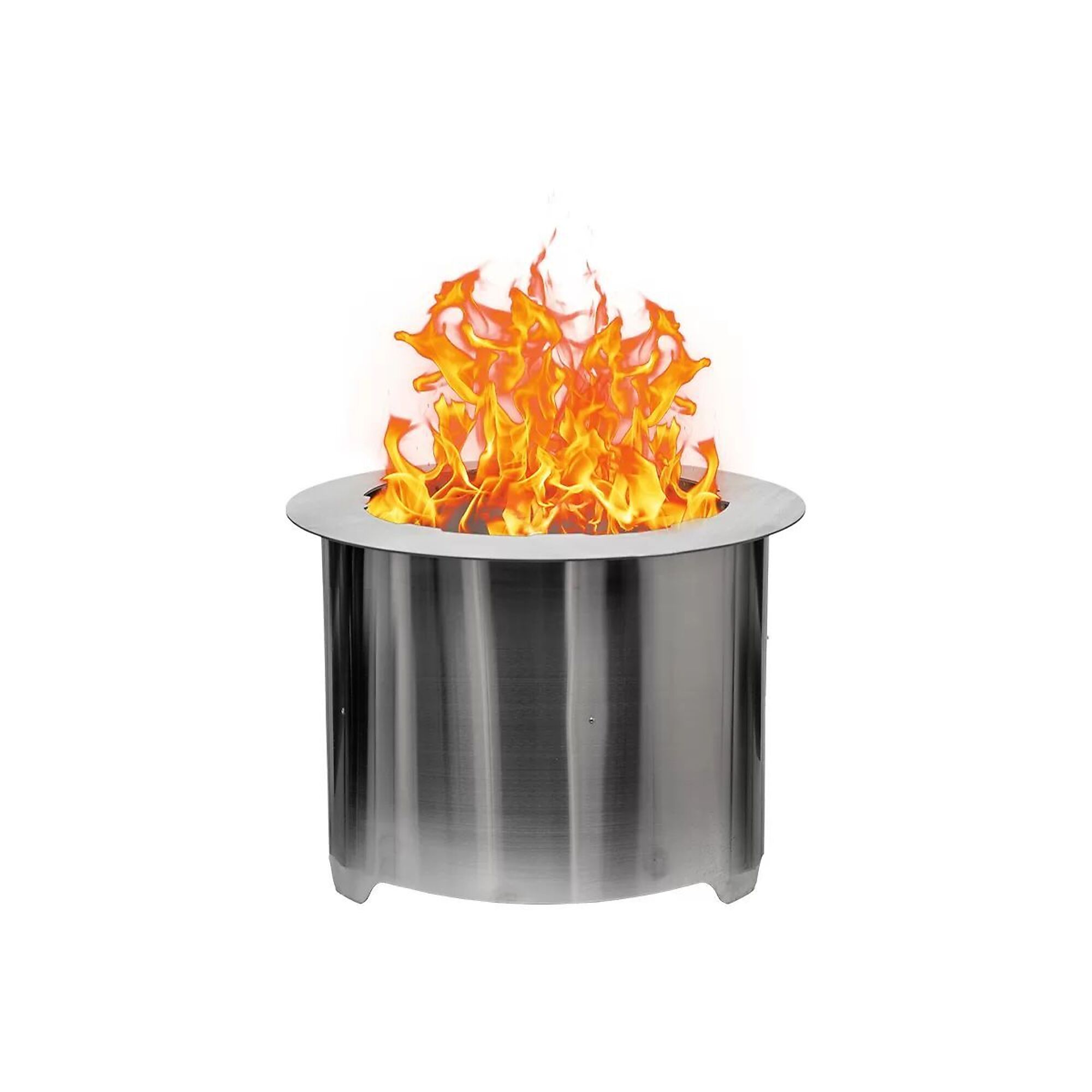 US Stove Company, 21-in Smokeless Wood-Burning Fire Pit, Material Stainless Steel, Model# USSLP21
