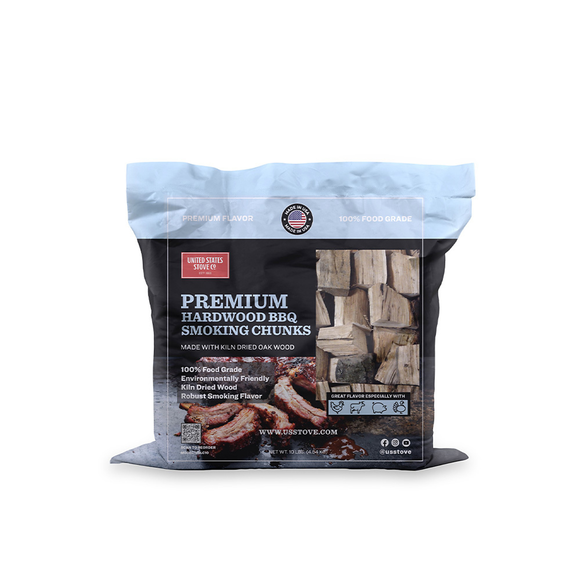 US Stove Company, Smoking Chunks, Fuel Type Wood, Model# USLC10