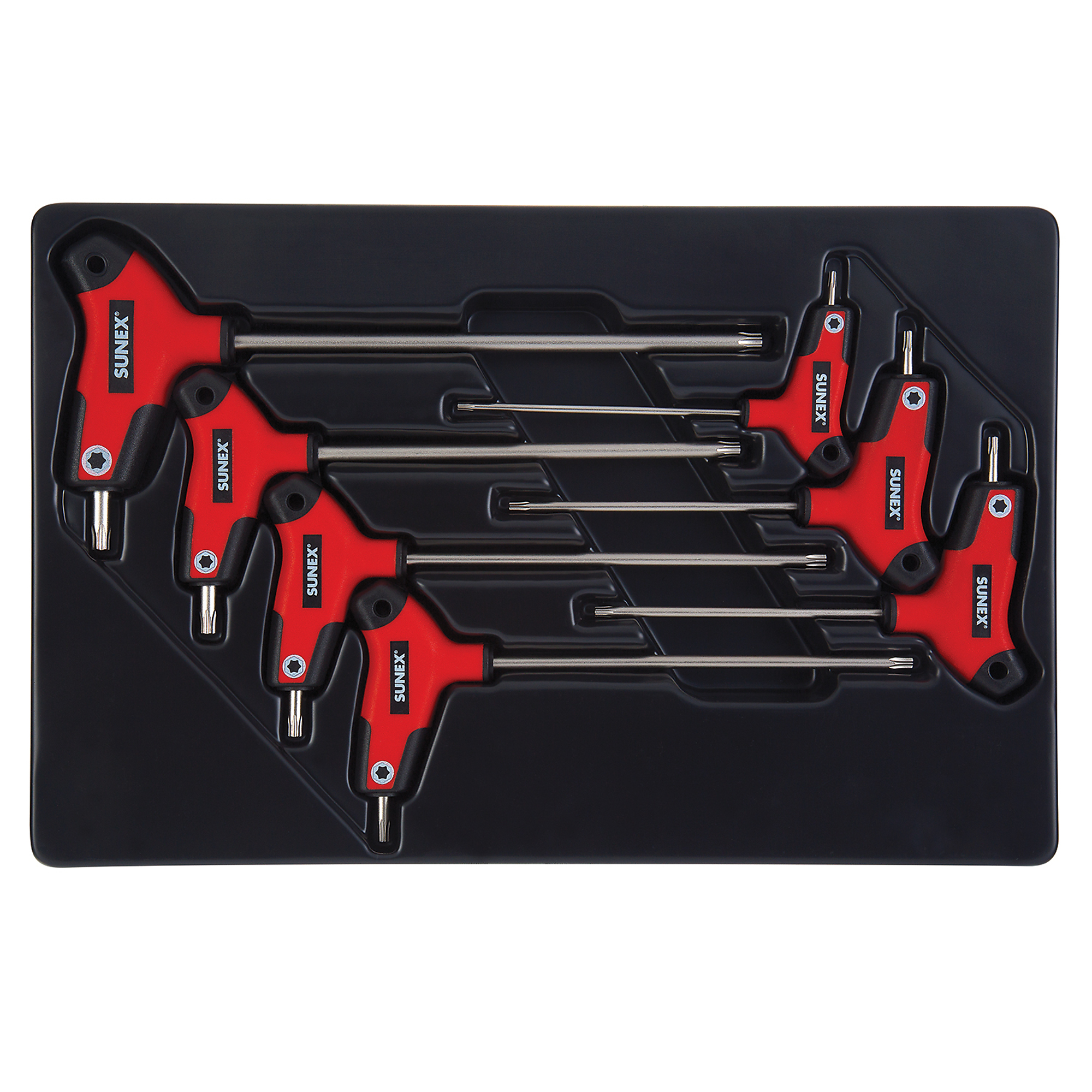Sunex Tools Star Hex Key Set — 7-Piece, Ergonomic Grip, Model# 9857T