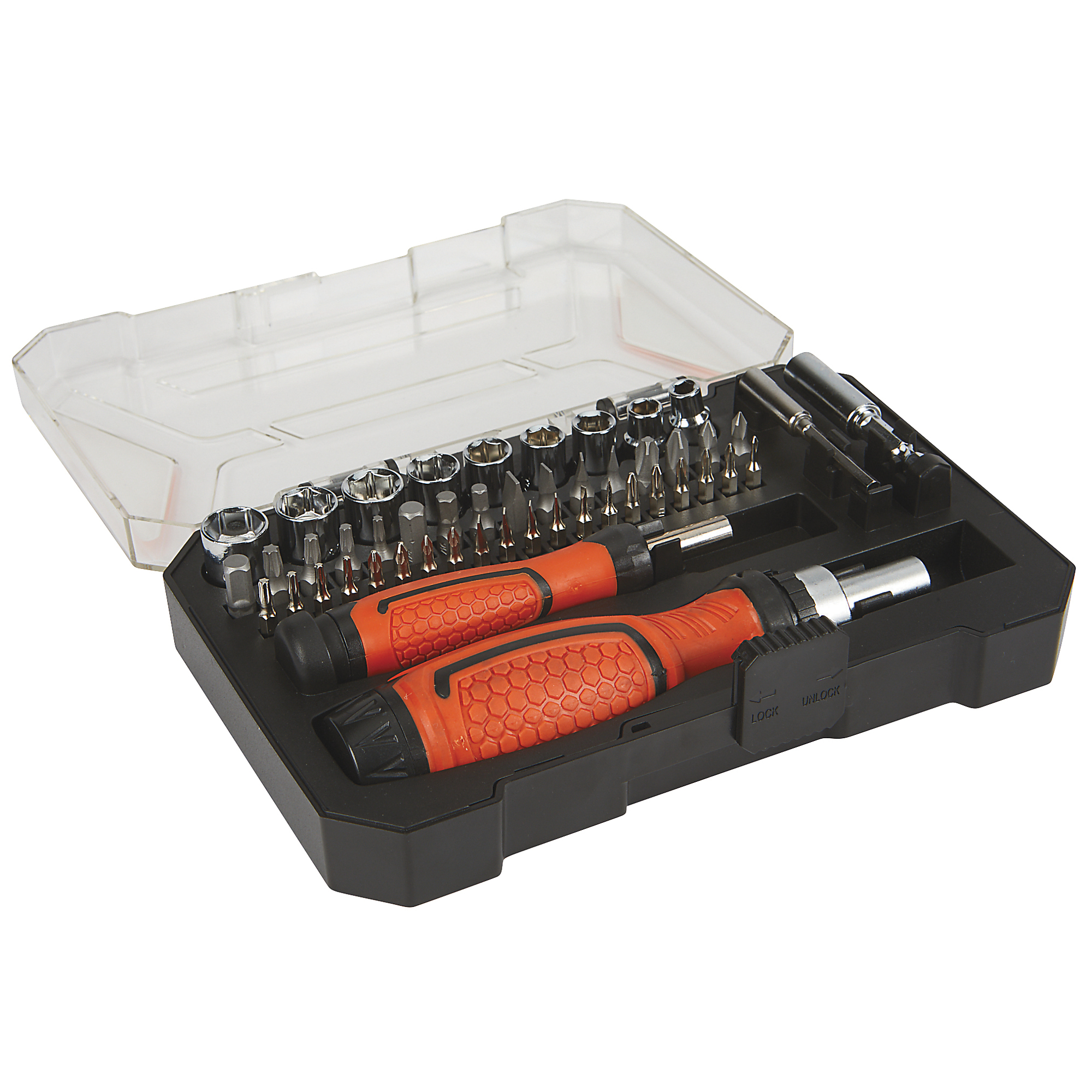 るーとん Ironton Ratcheting Screwdriver Sockets, 49-Pc. Set