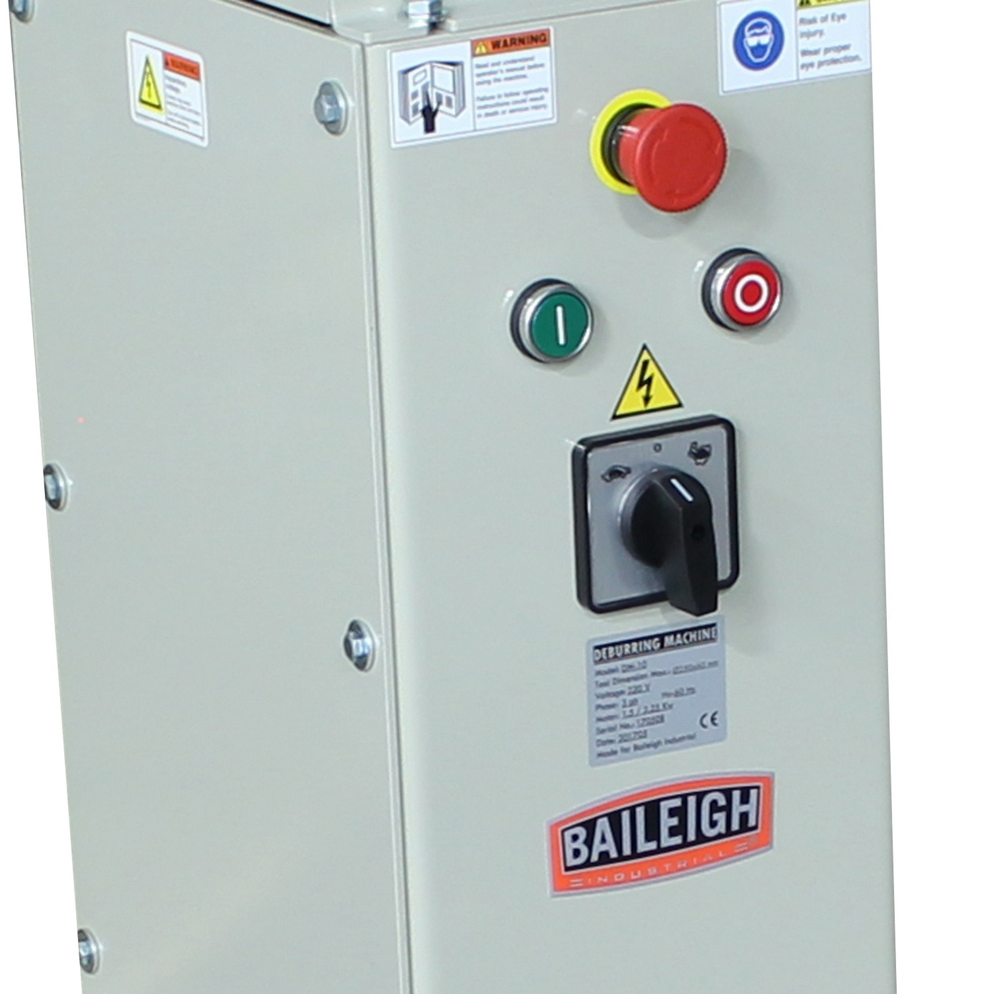 Baileigh, Deburring Machine, Belt Length 10 in, Belt Width 10 in, Model