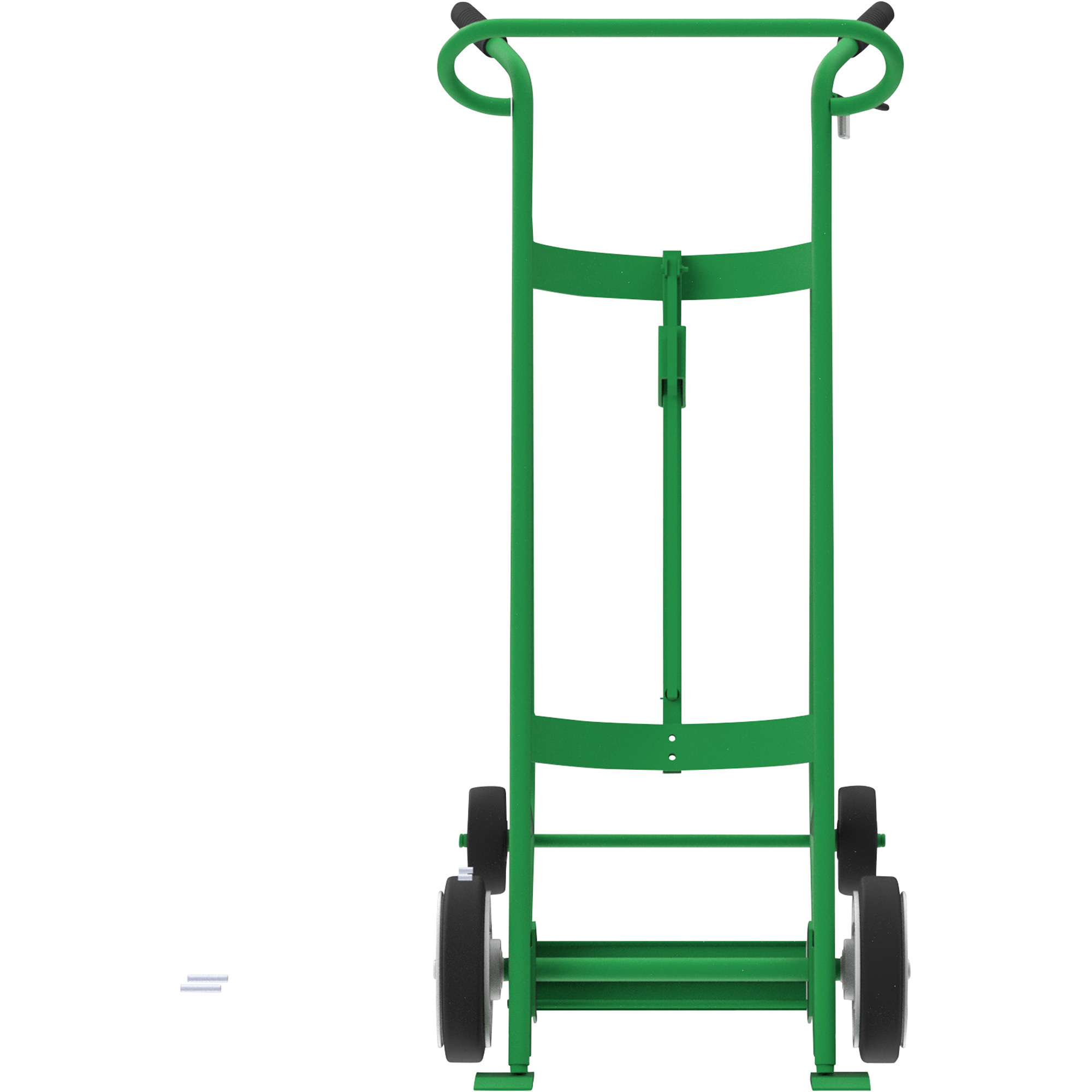 Valley Craft 4Wheel Drum Hand Truck, Steel, (2) Solid Rubber Wheels