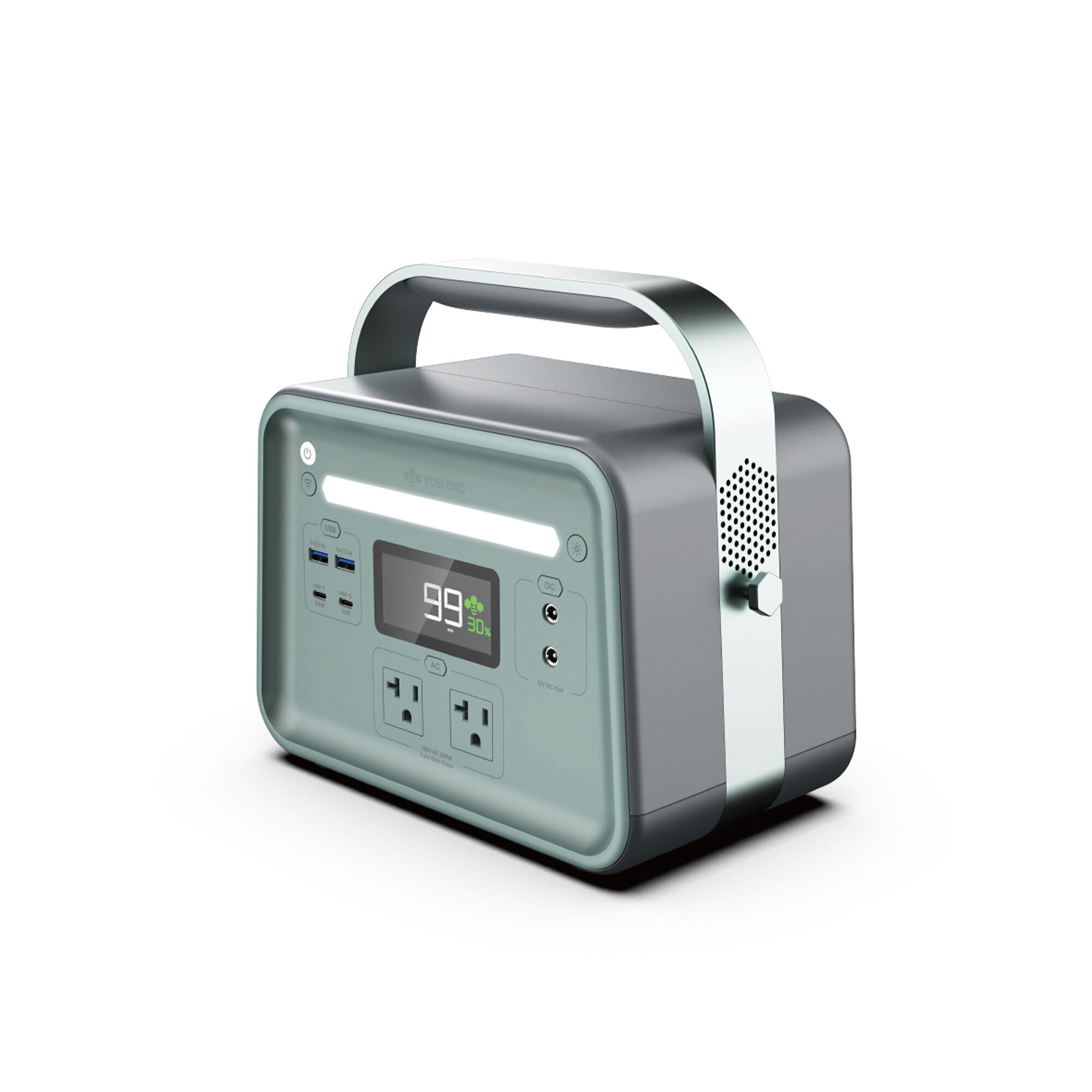 Yoshino Solid-State Power Station Battery Generator - 330W Running, 520W Surge, 241Wh Capacity, 9.9 lbs., Model# B330 SST