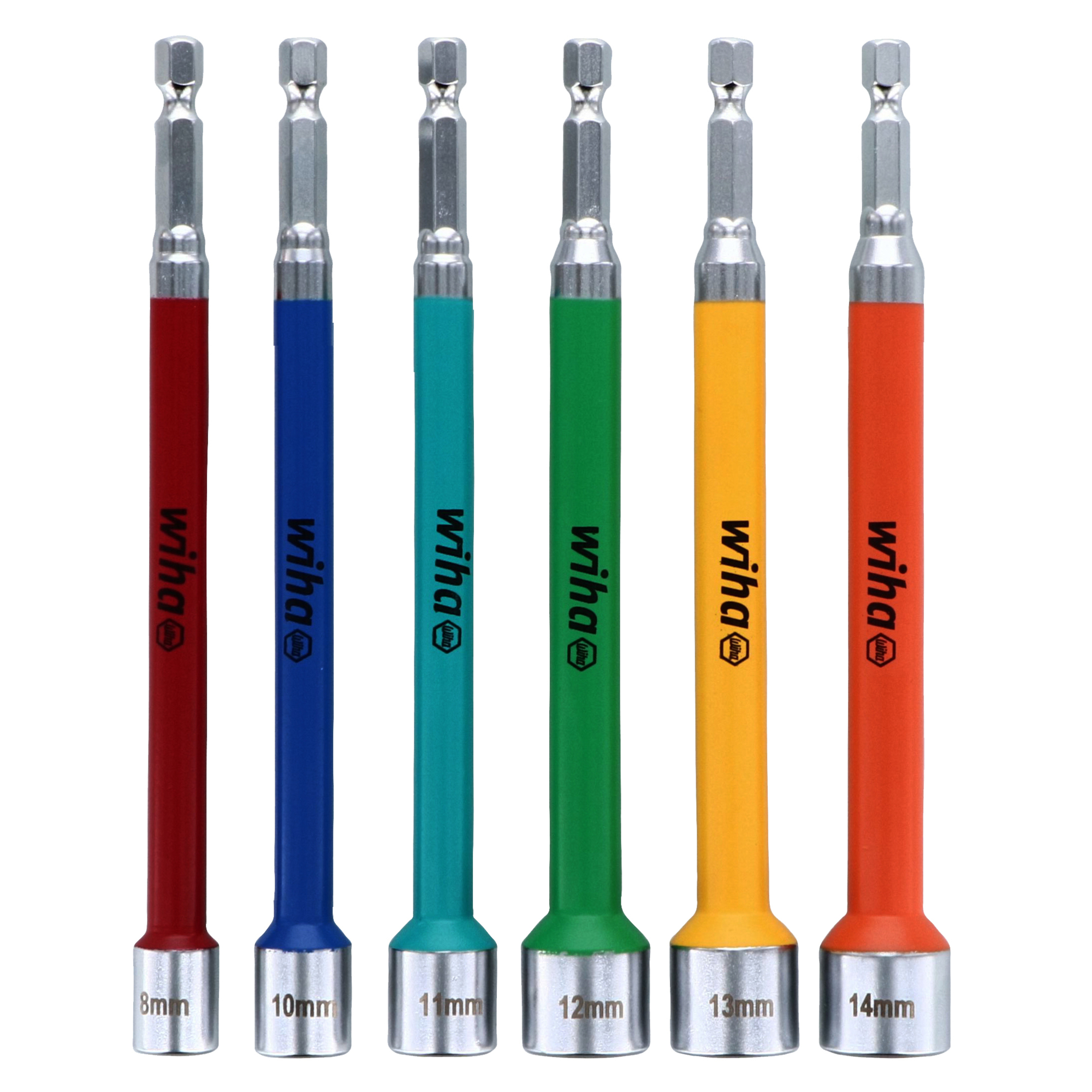Wiha, 6PC Color Coded Magnetic Nut Setter Metric Set, Model# 70487