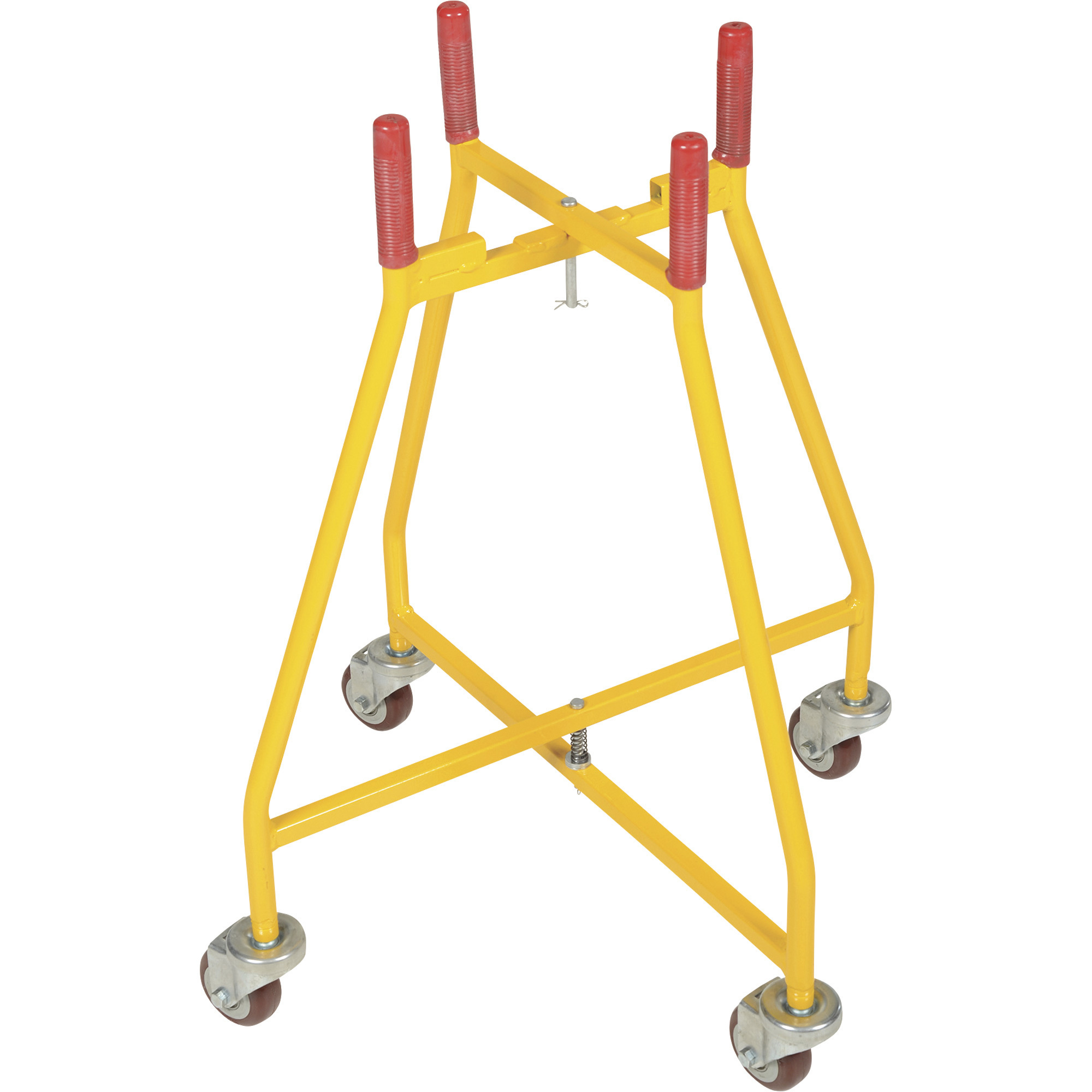Vestil Steel Ergonomic Elevated Bucket and Pail Dolly - 100-Lb. Capacity, Swivel Casters, Model# PDOL-26