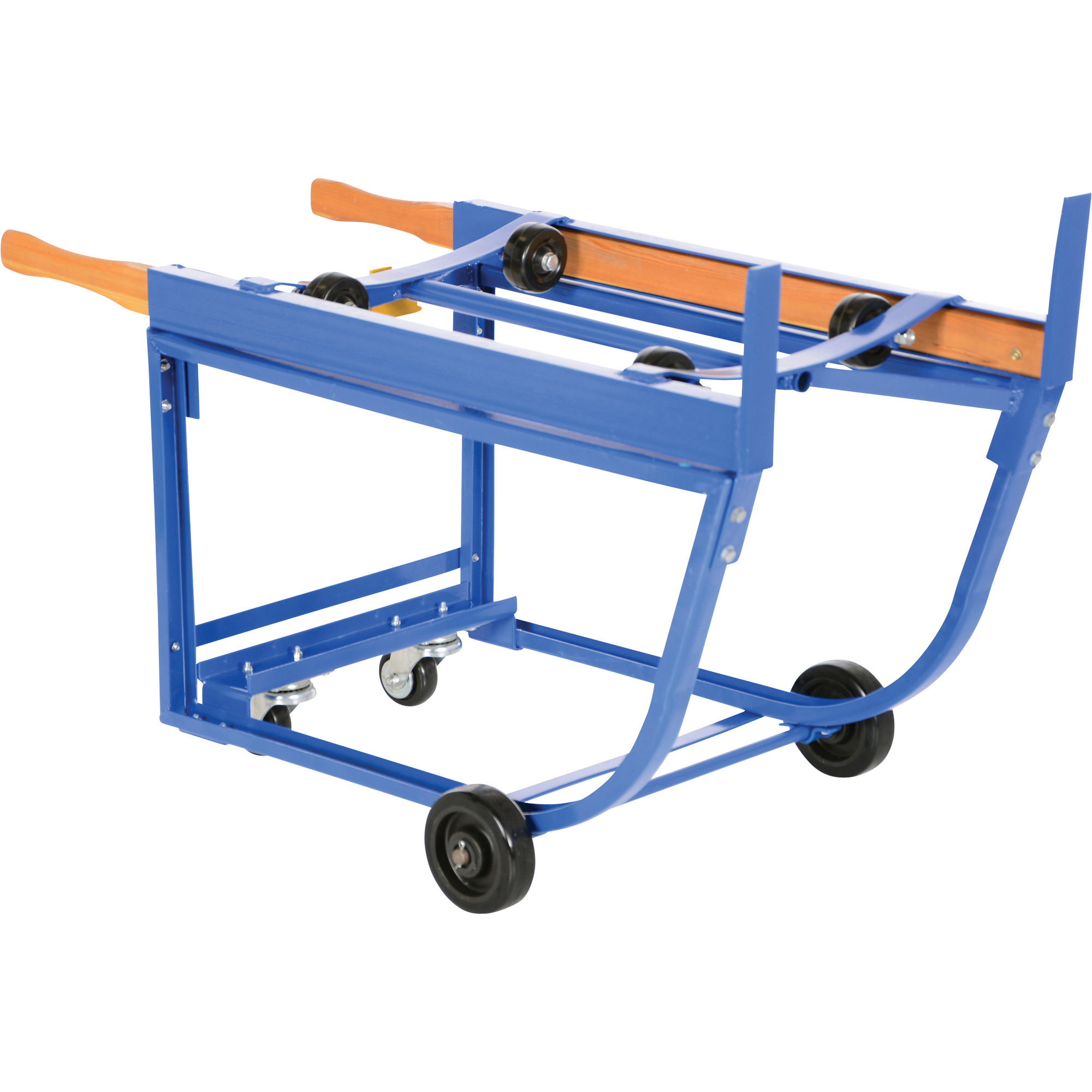 Vestil Revolving Drum Cart - 1000-Lb. Capacity, Polyolefin Wheels, Painted Steel, Model# RDC-1000-5PO