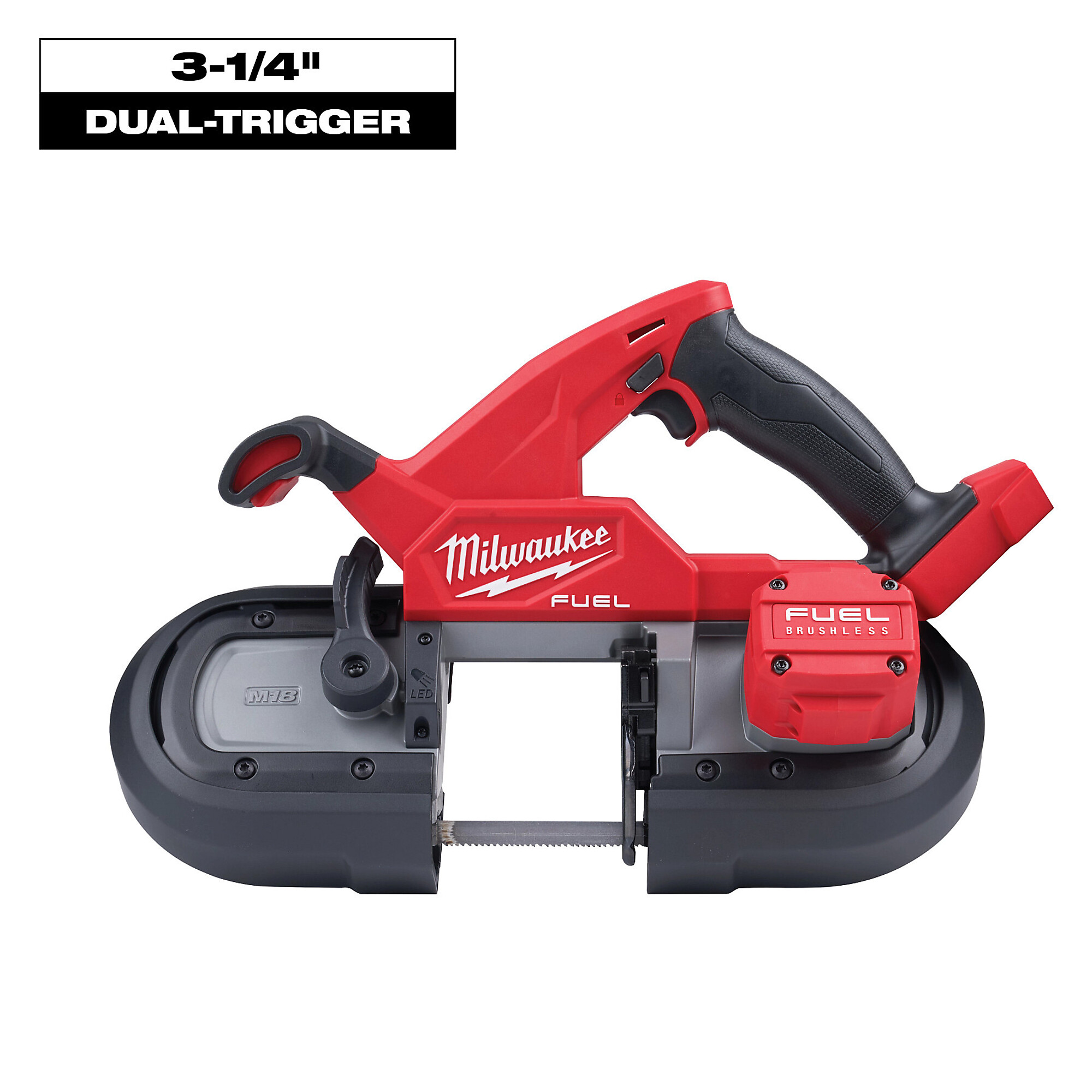 Milwaukee M18 FUEL Compact Cordless Dual-Trigger Band Saw - Tool Only (2829S-20)